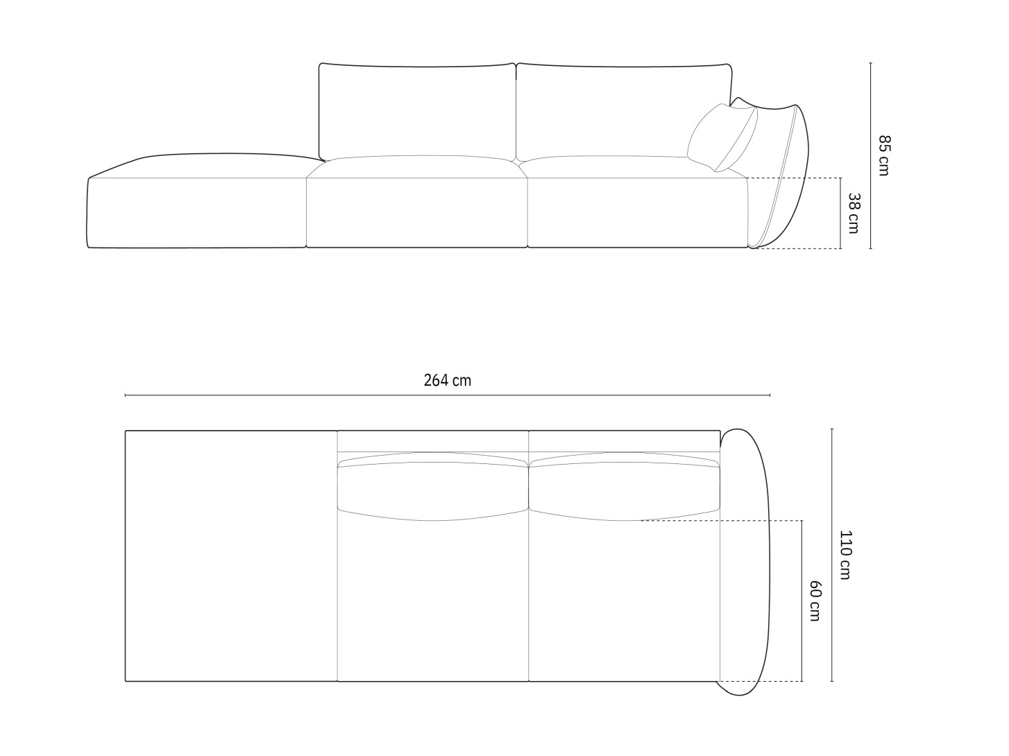 Sofa Belenoe 106 (Bluvel 19)