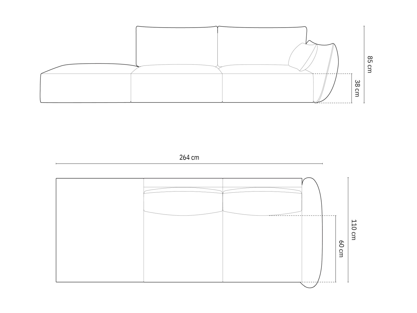 Sofa Belenoe 106 (Bluvel 22)