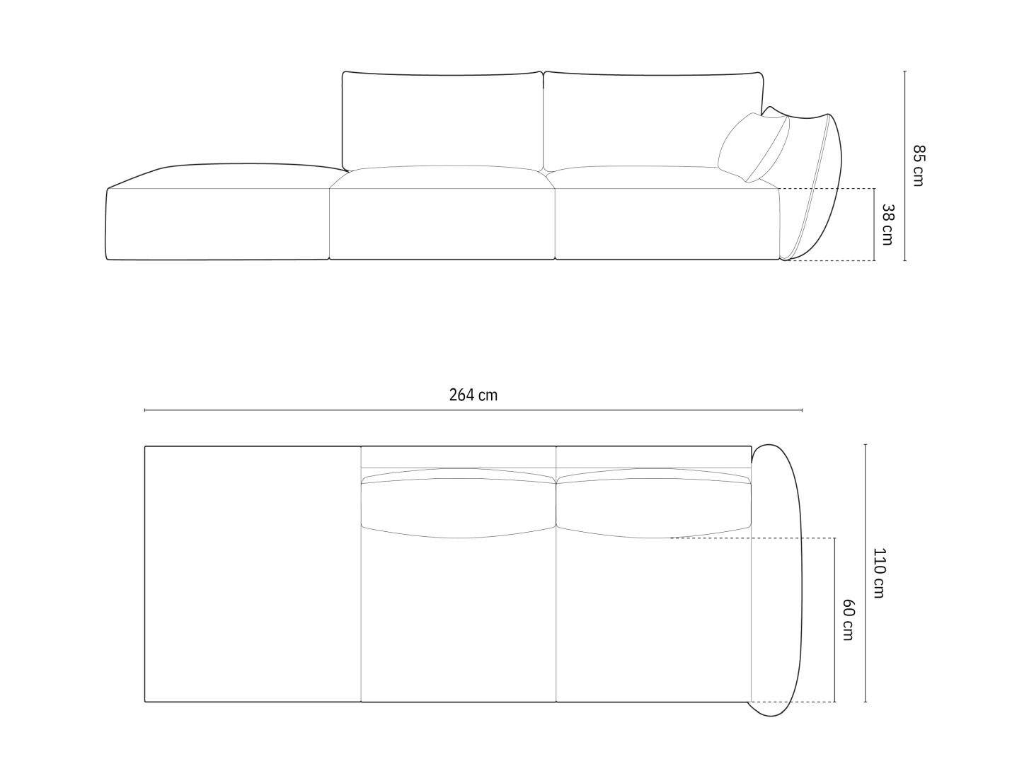 Sofa Belenoe 106 (Bluvel 68)