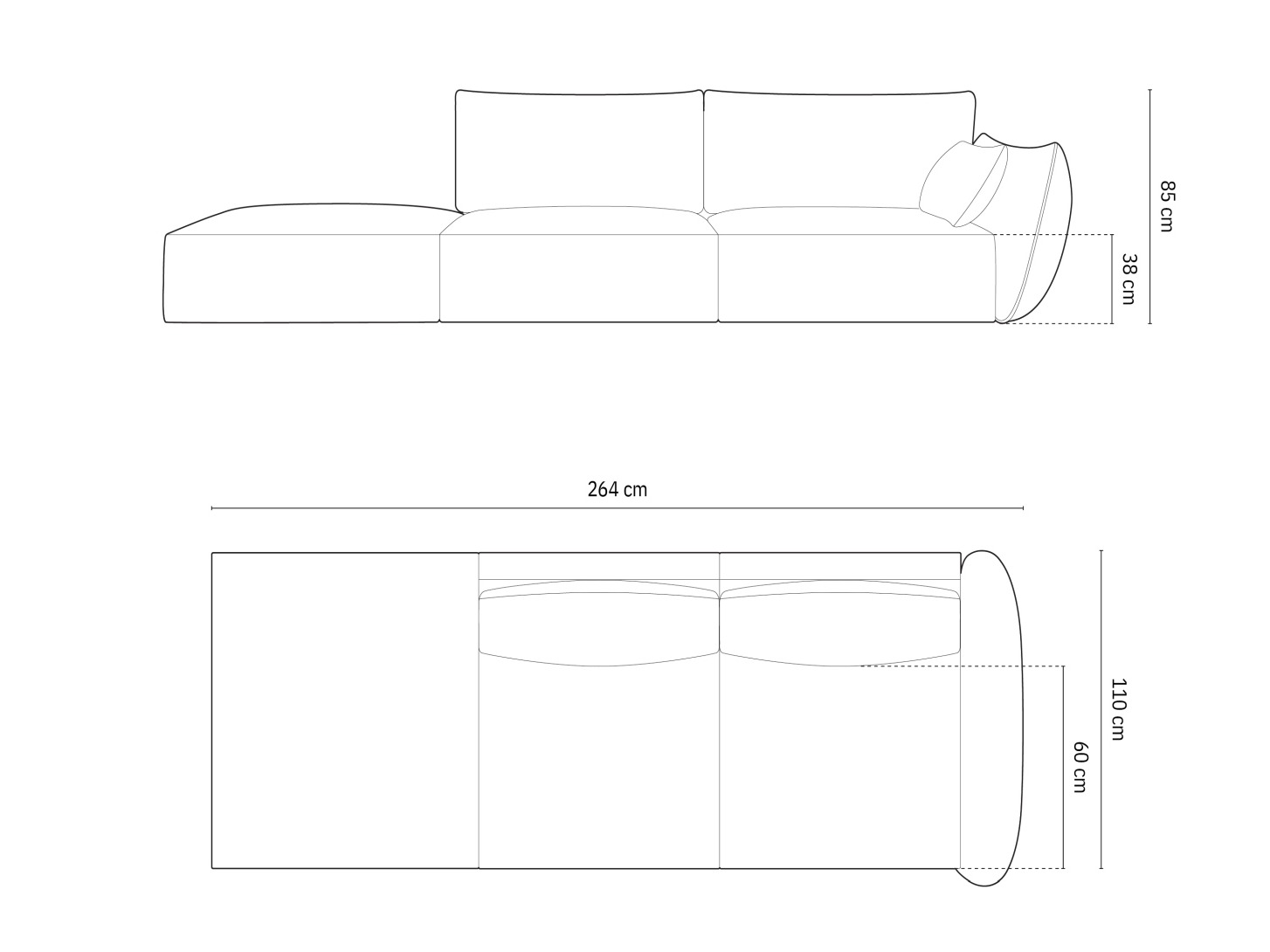 Sofa Belenoe 106 (Bluvel 86)