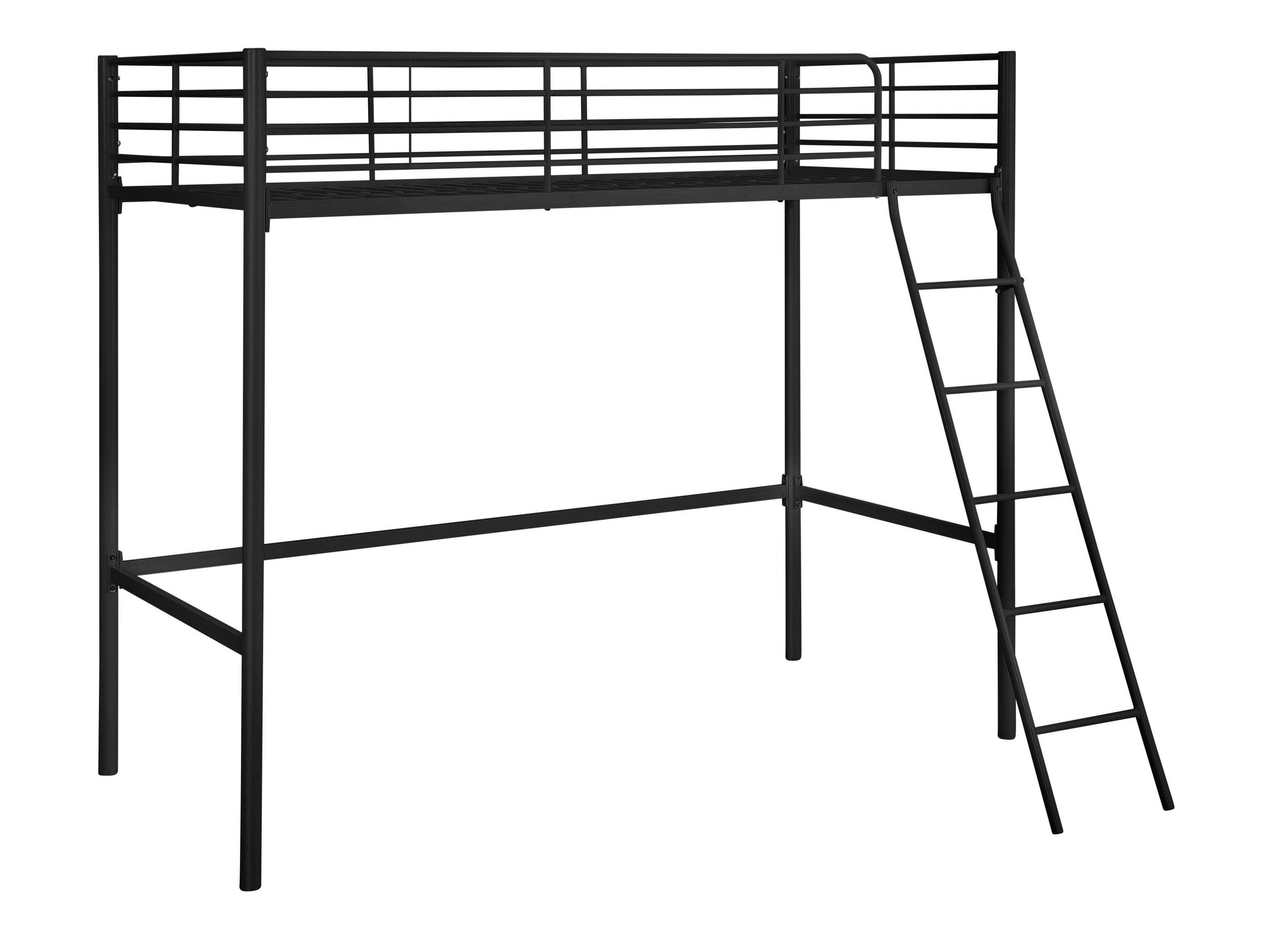 Hohes Bett Denton 1507 (Schwarz)