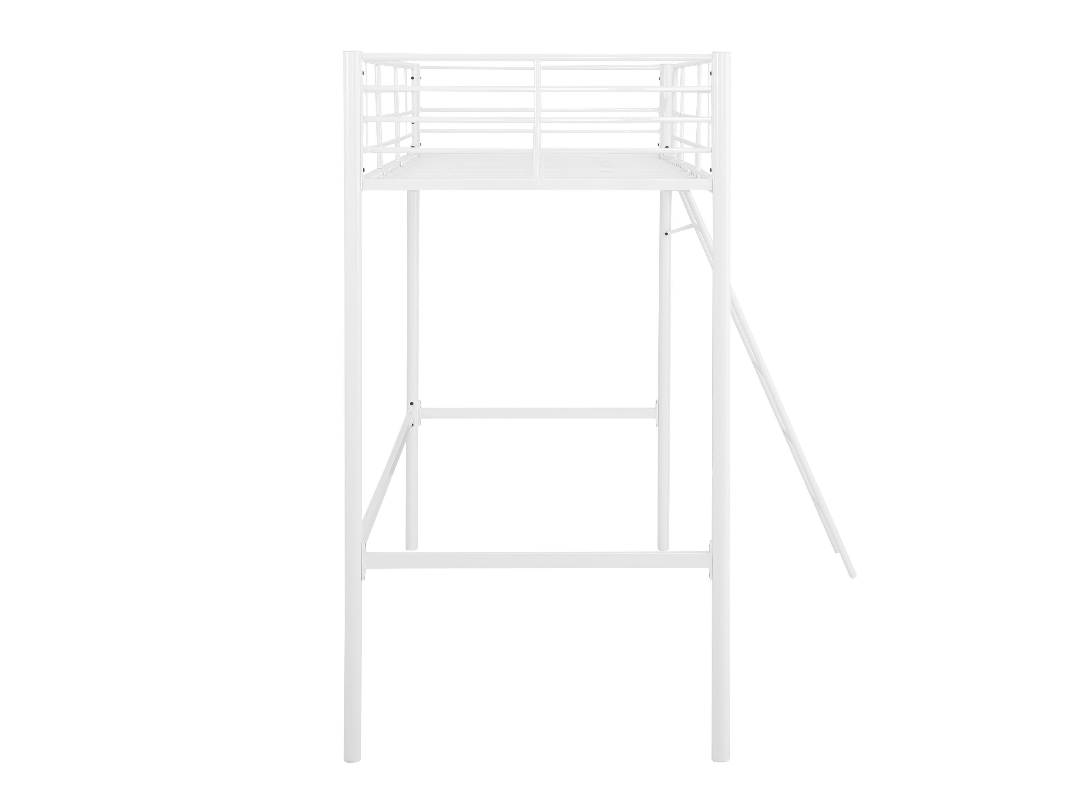 Hohes Bett Denton 1507 (Weiss)