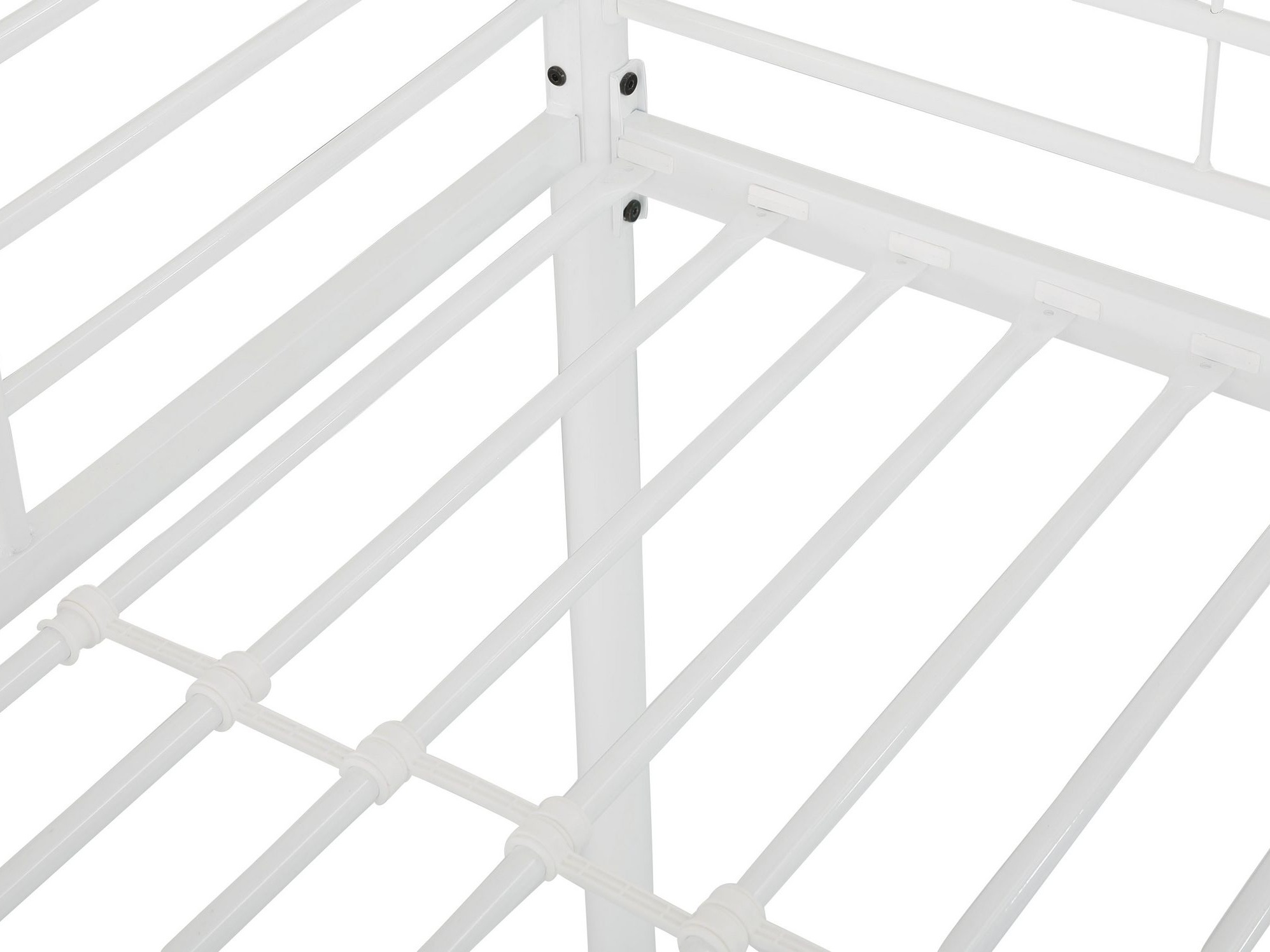 Hohes Bett Denton 1507 (Weiss)