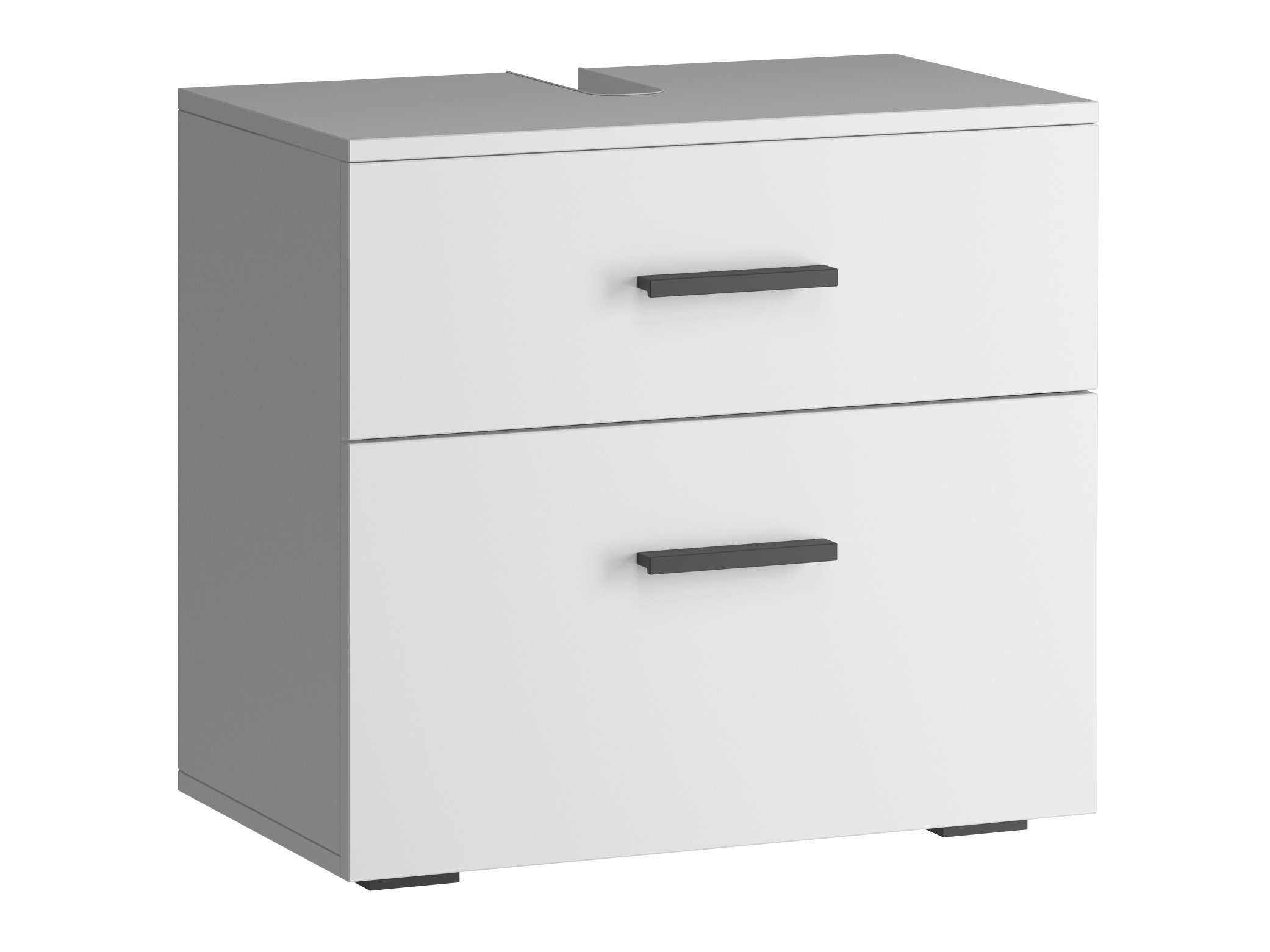 Stehender Badezimmerschrank für ein Waschbecken Larlori 100 (Weiss)