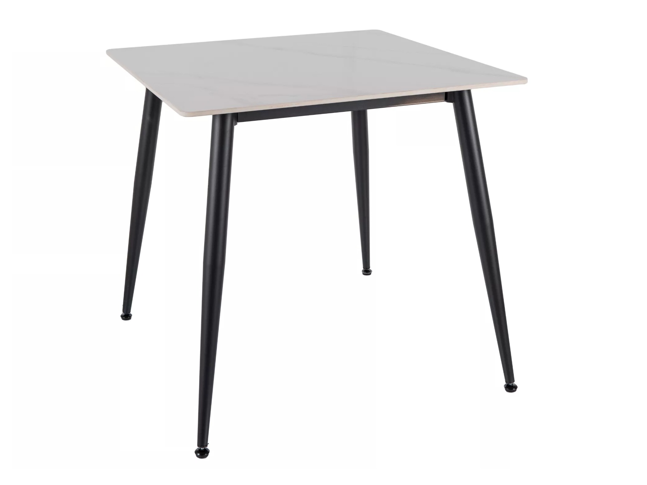 Tisch Detroit 876 (Weisser Marmor + Schwarz)