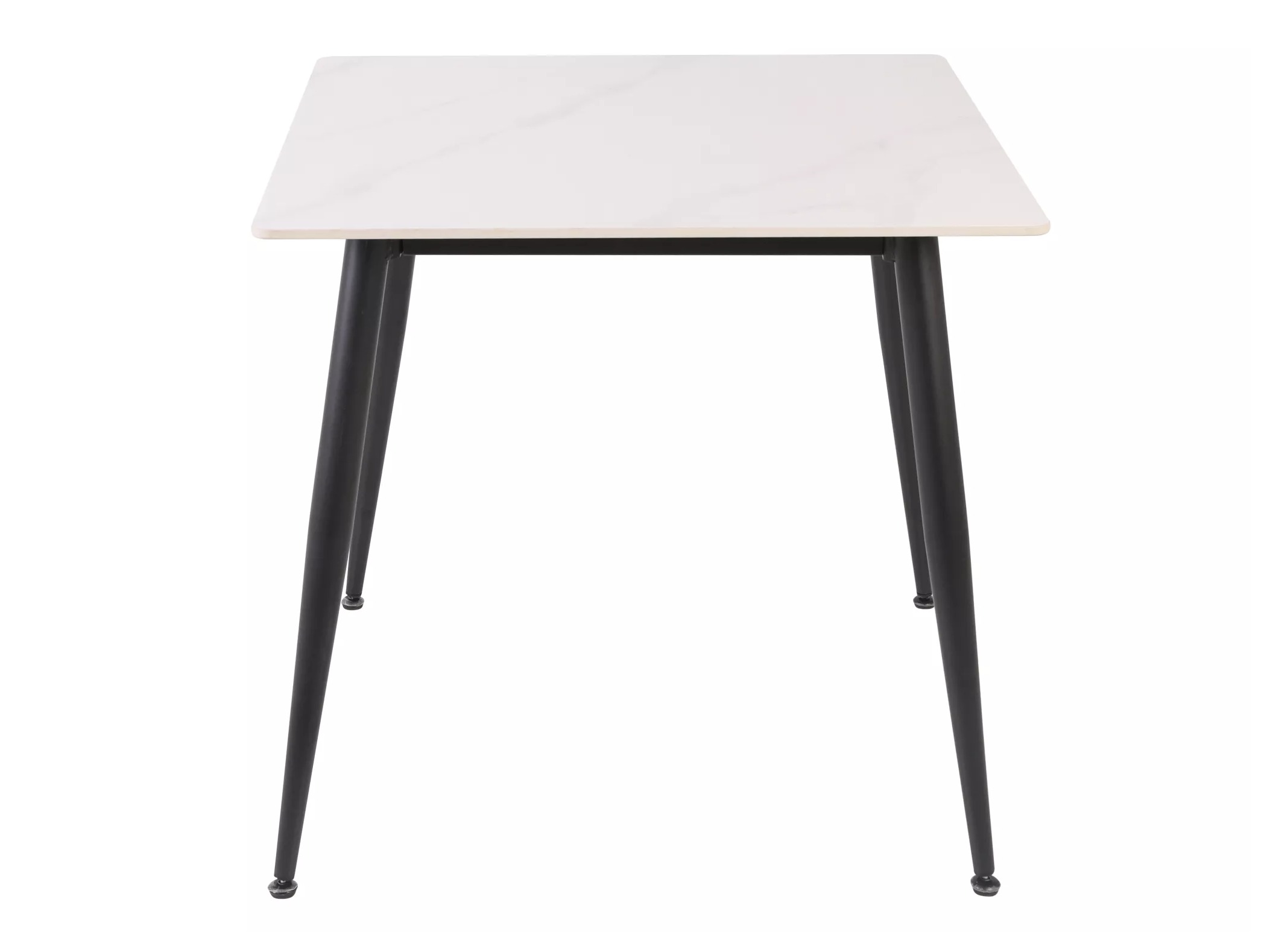 Tisch Detroit 876 (Weisser Marmor + Schwarz)