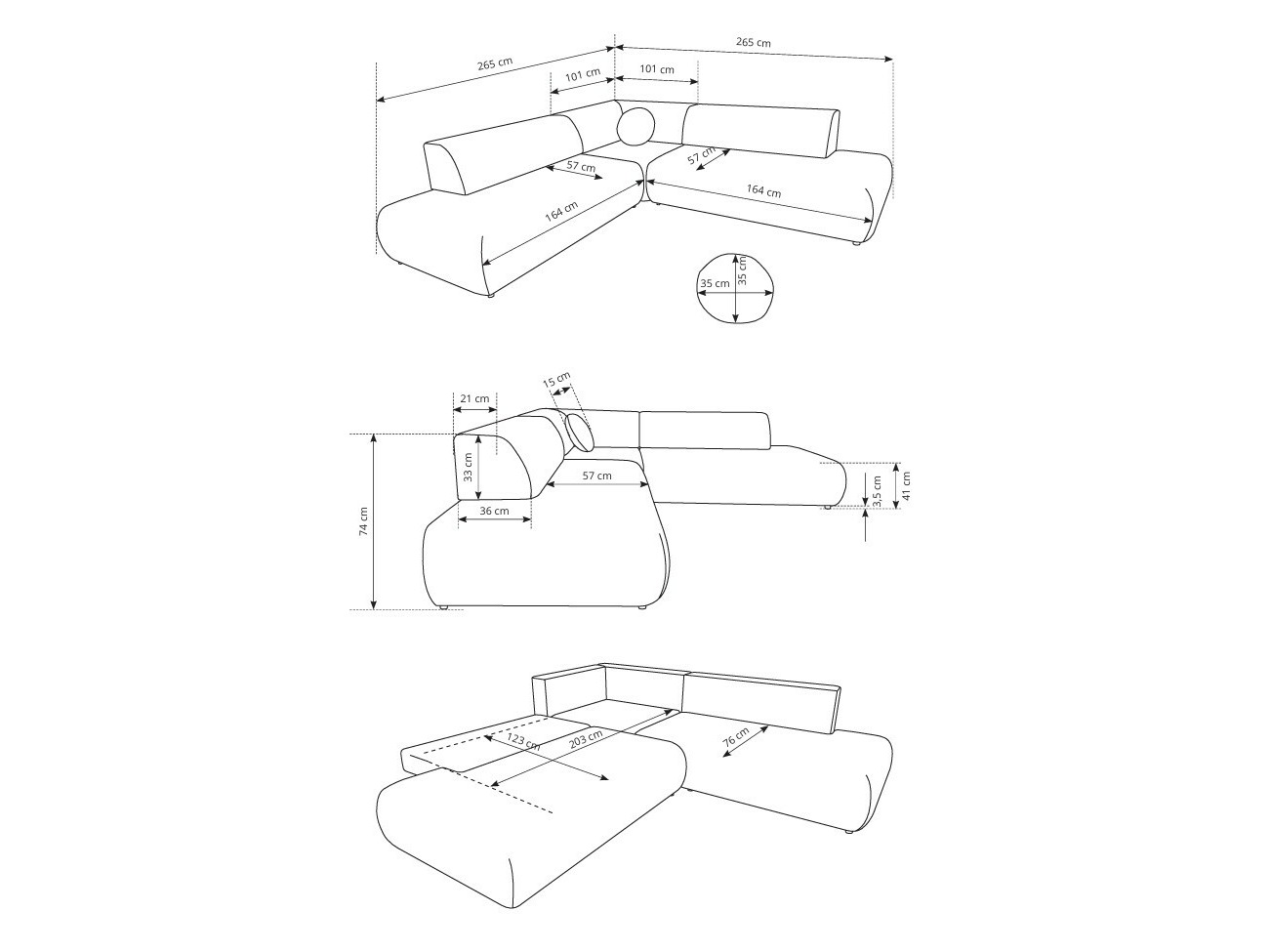 Ecksofa Kingston 186 (Vinci 42)