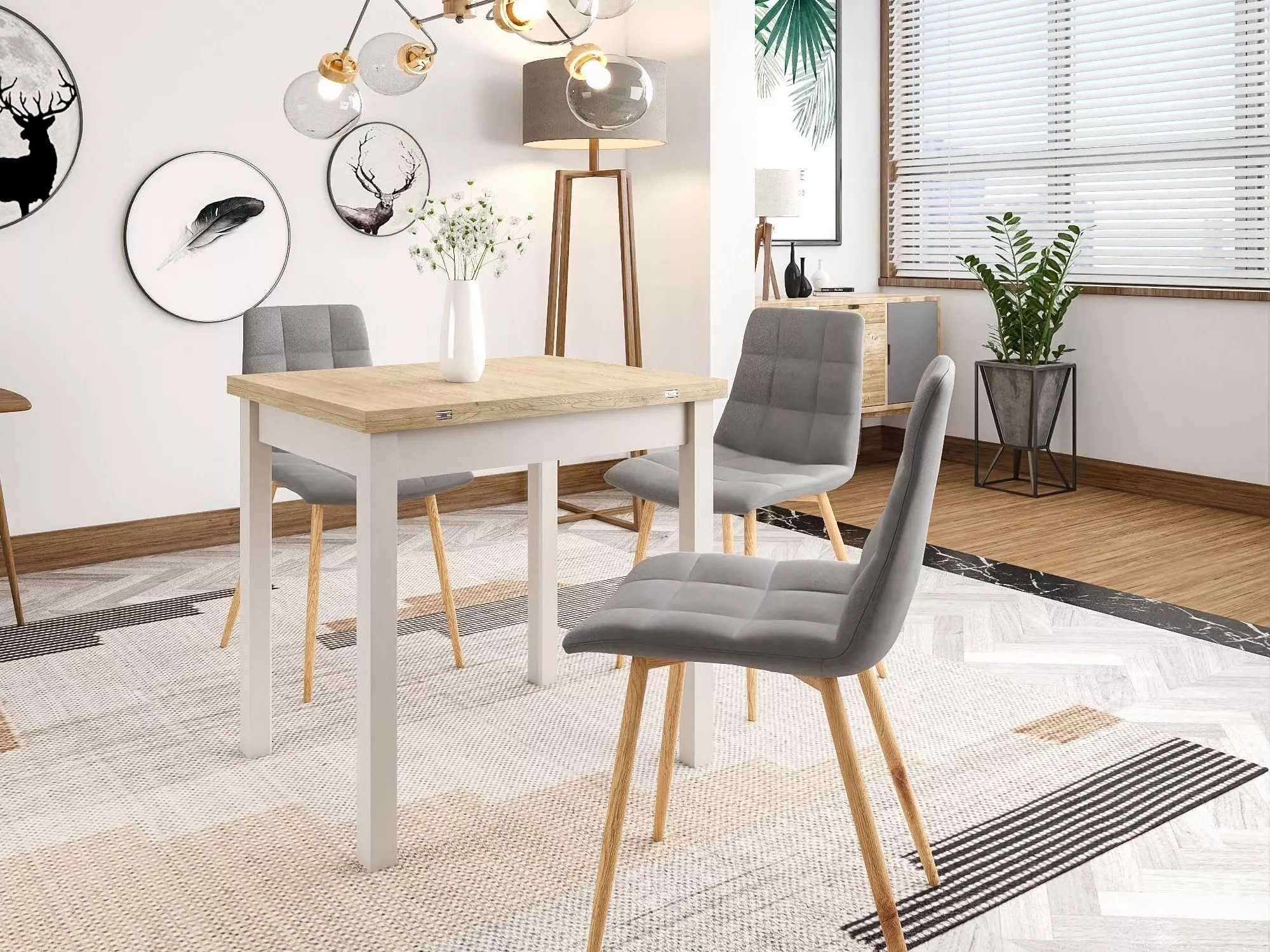 Tisch Detroit 898 (Eiche + Kaschmir)