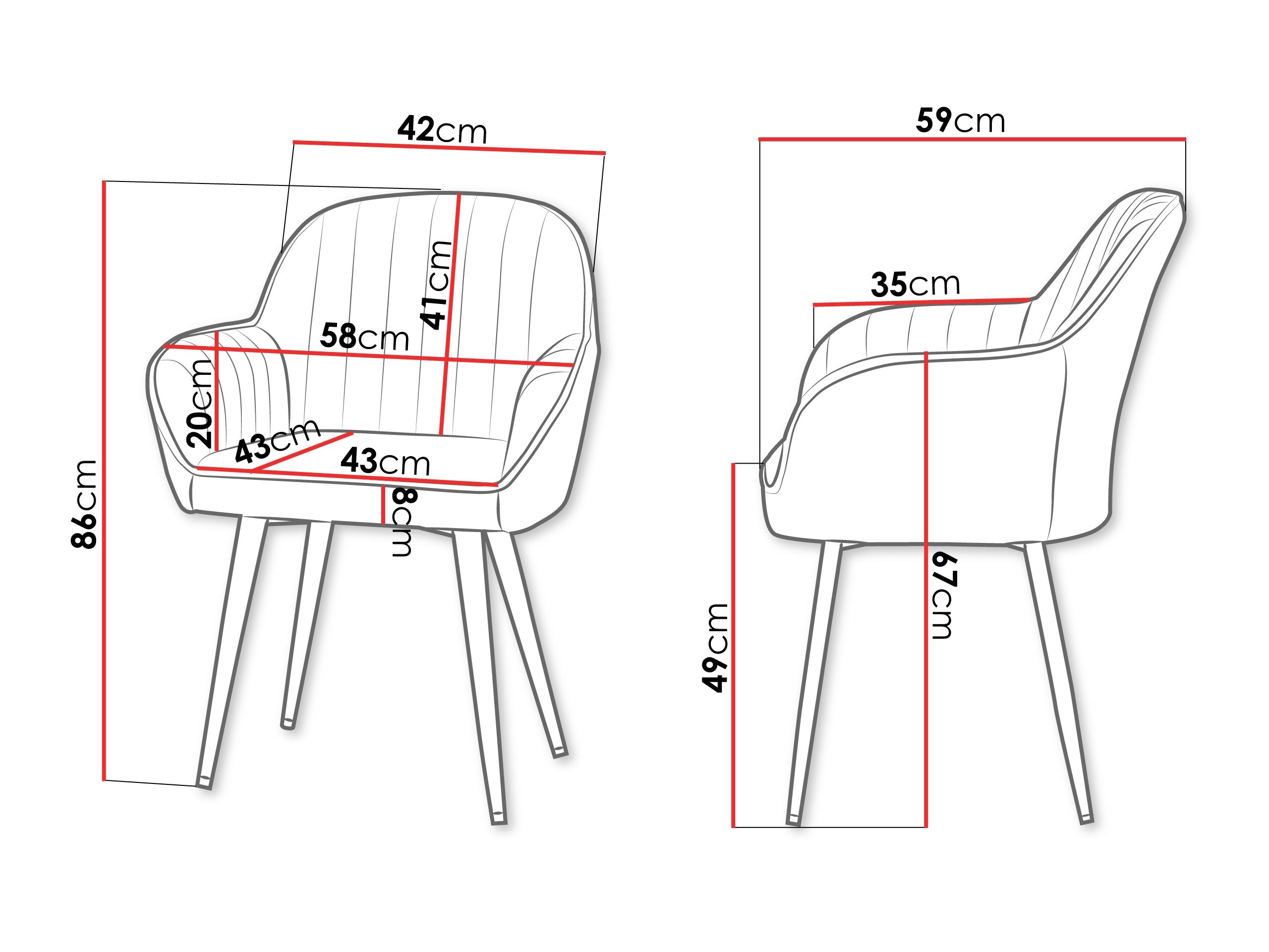 Stuhl Comfivo Hilaritas VIII (Grau)
