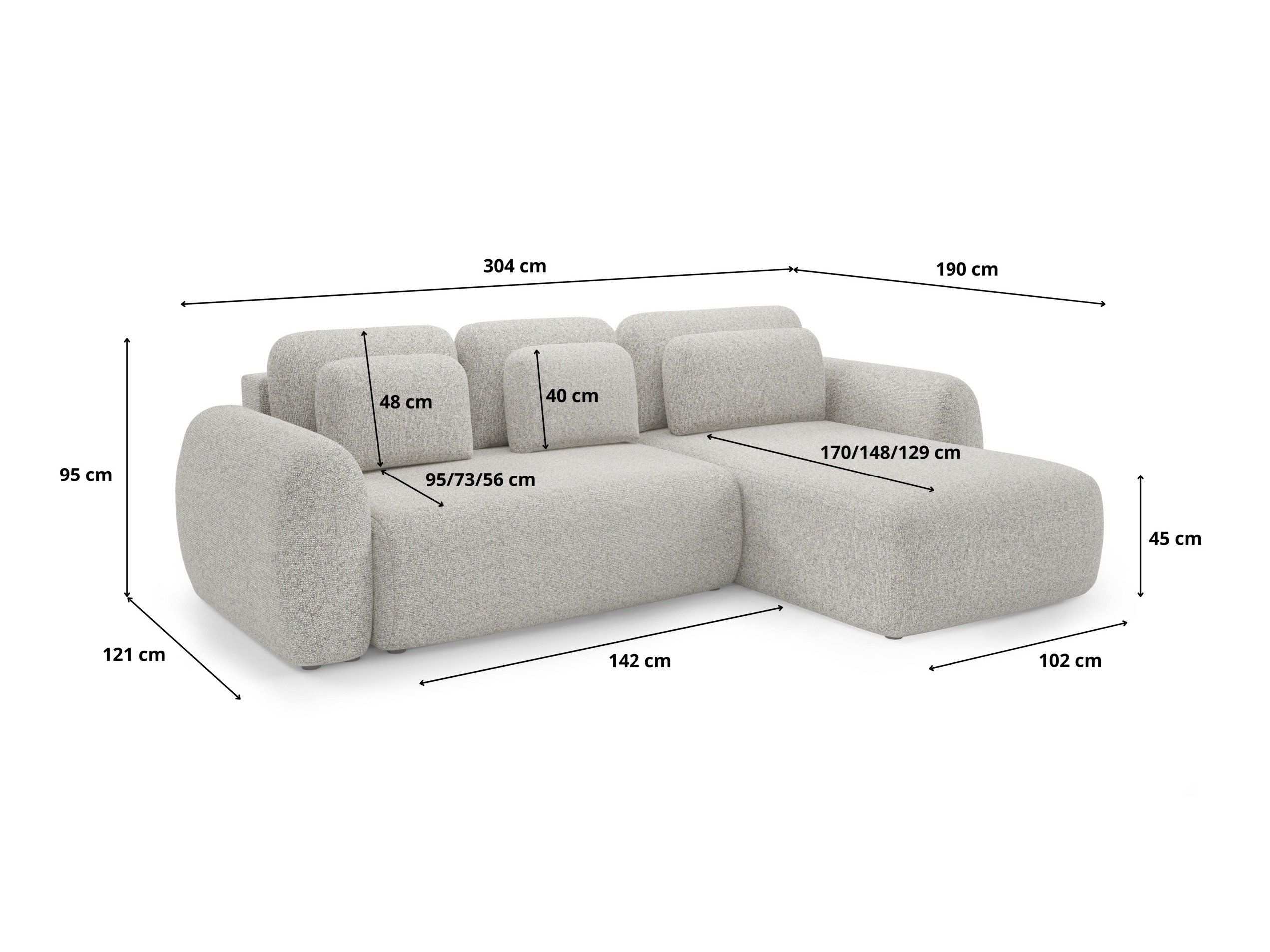 Ecksofa Franklin 104 (Puente 09)