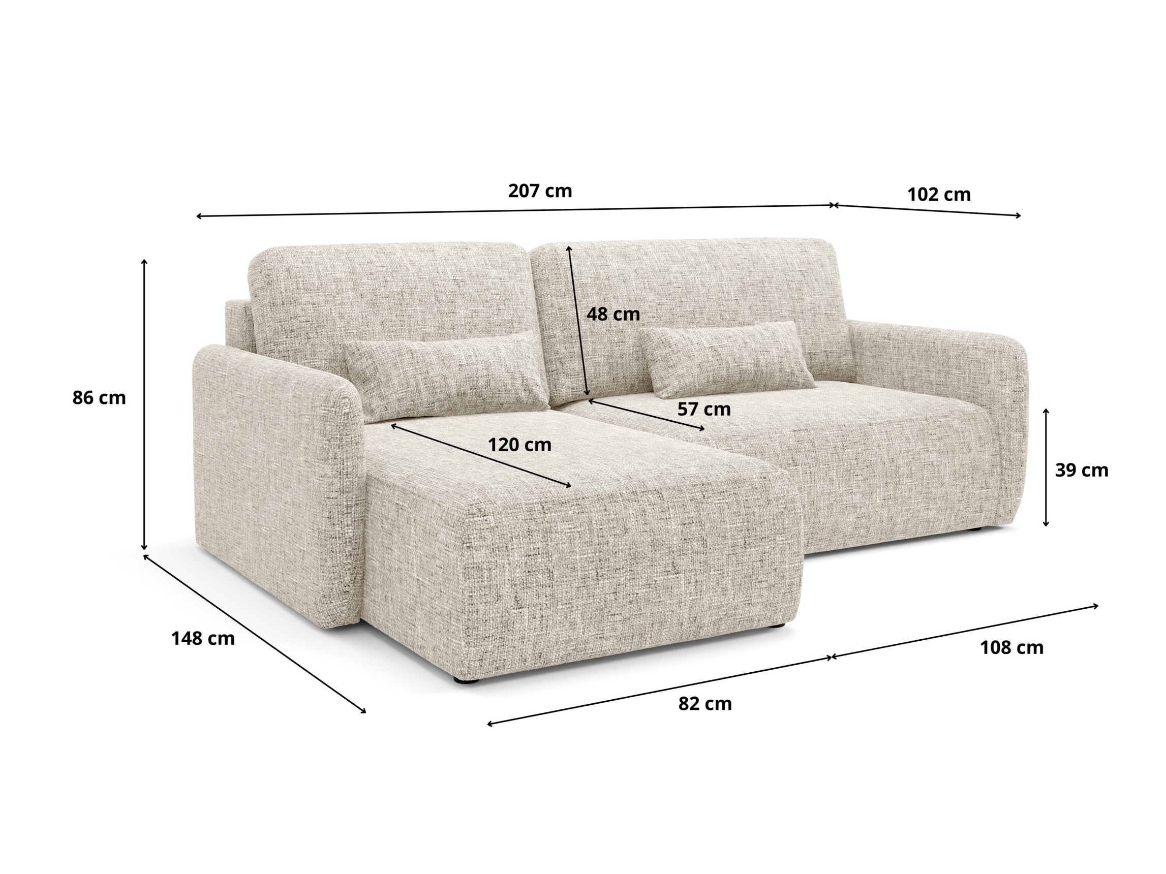 Ecksofa Franklin 107 (Imo 10)