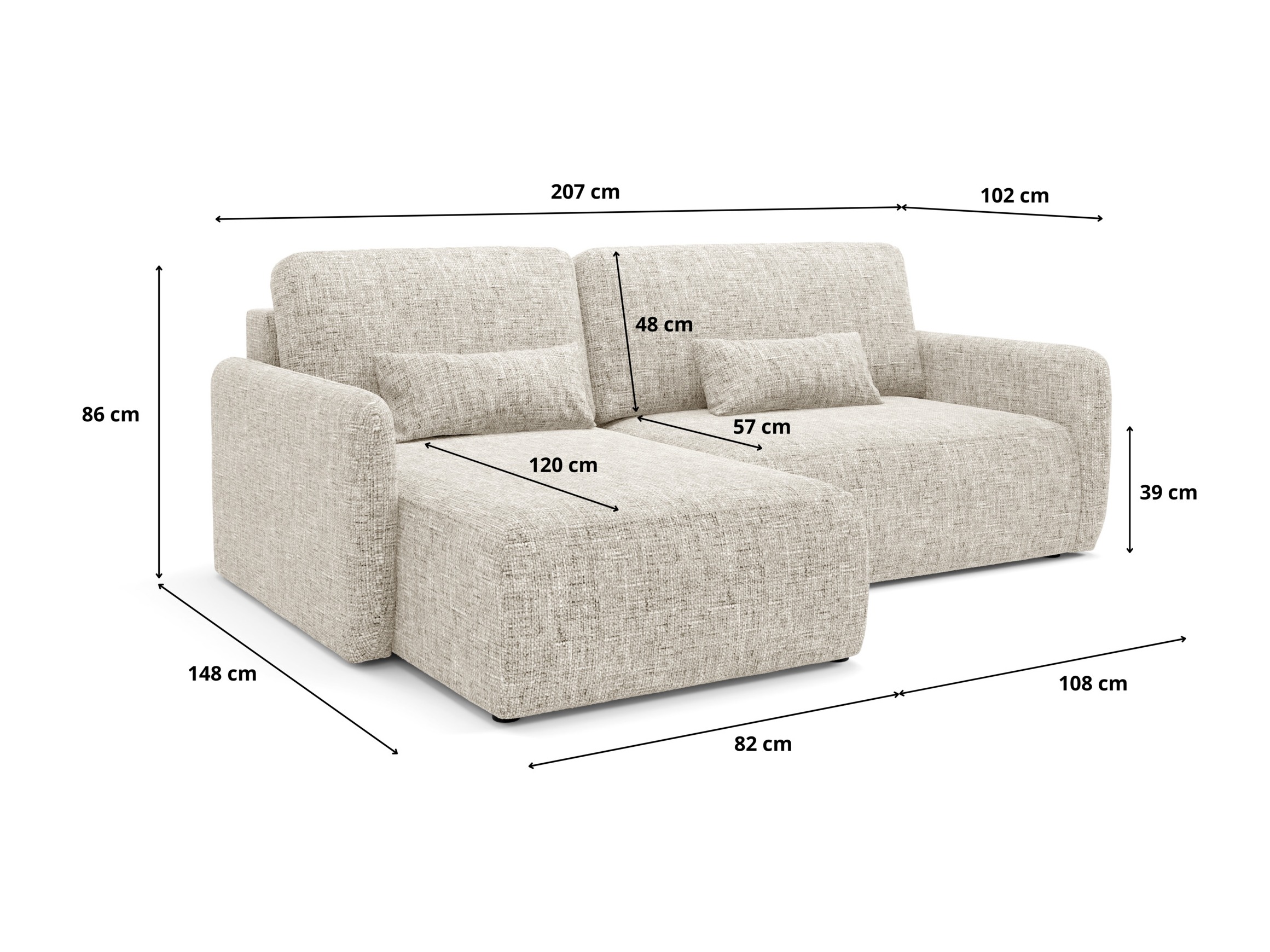Ecksofa Franklin 107 (Imo 40)