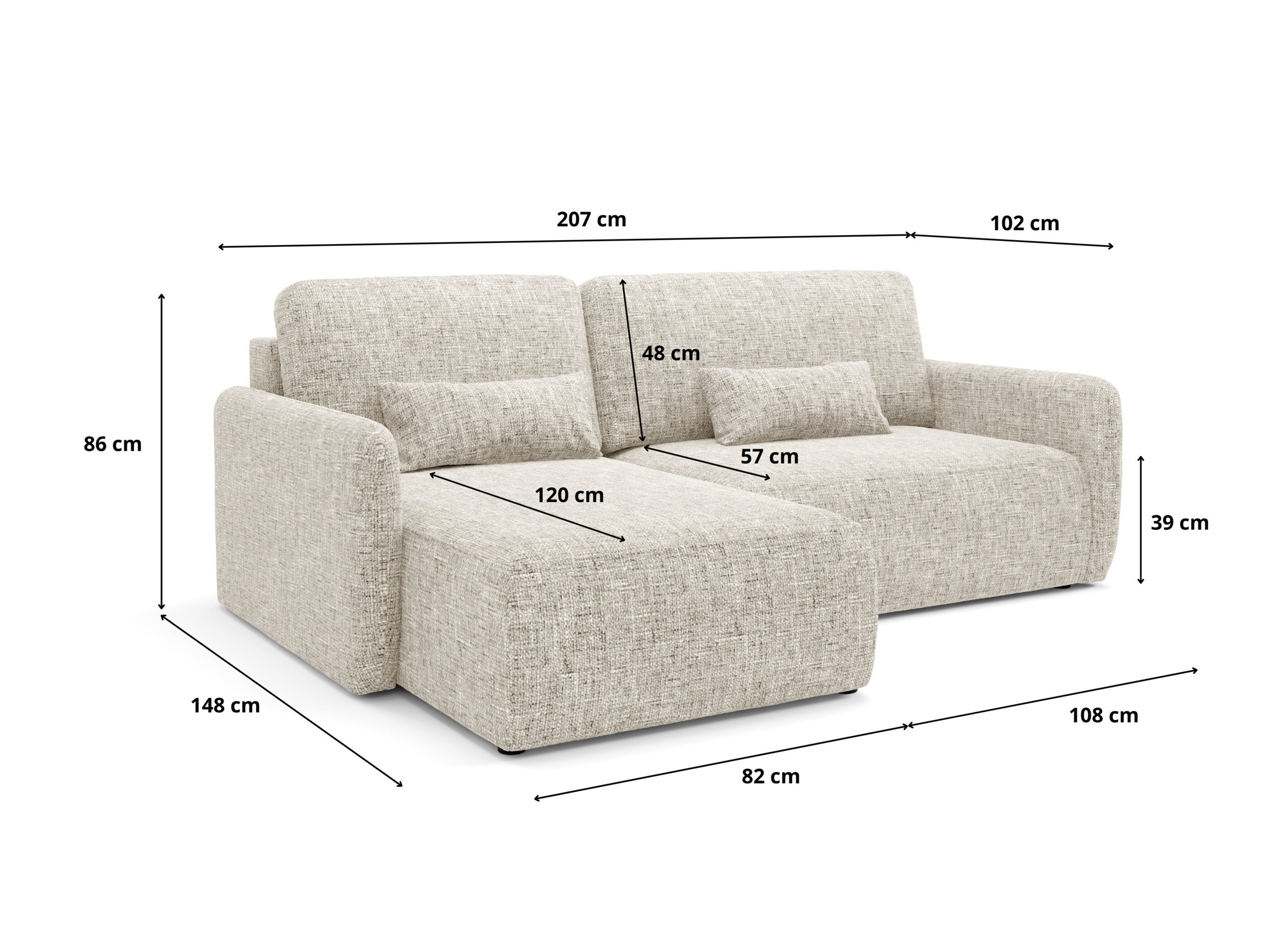 Ecksofa Franklin 107 (Imo 45)