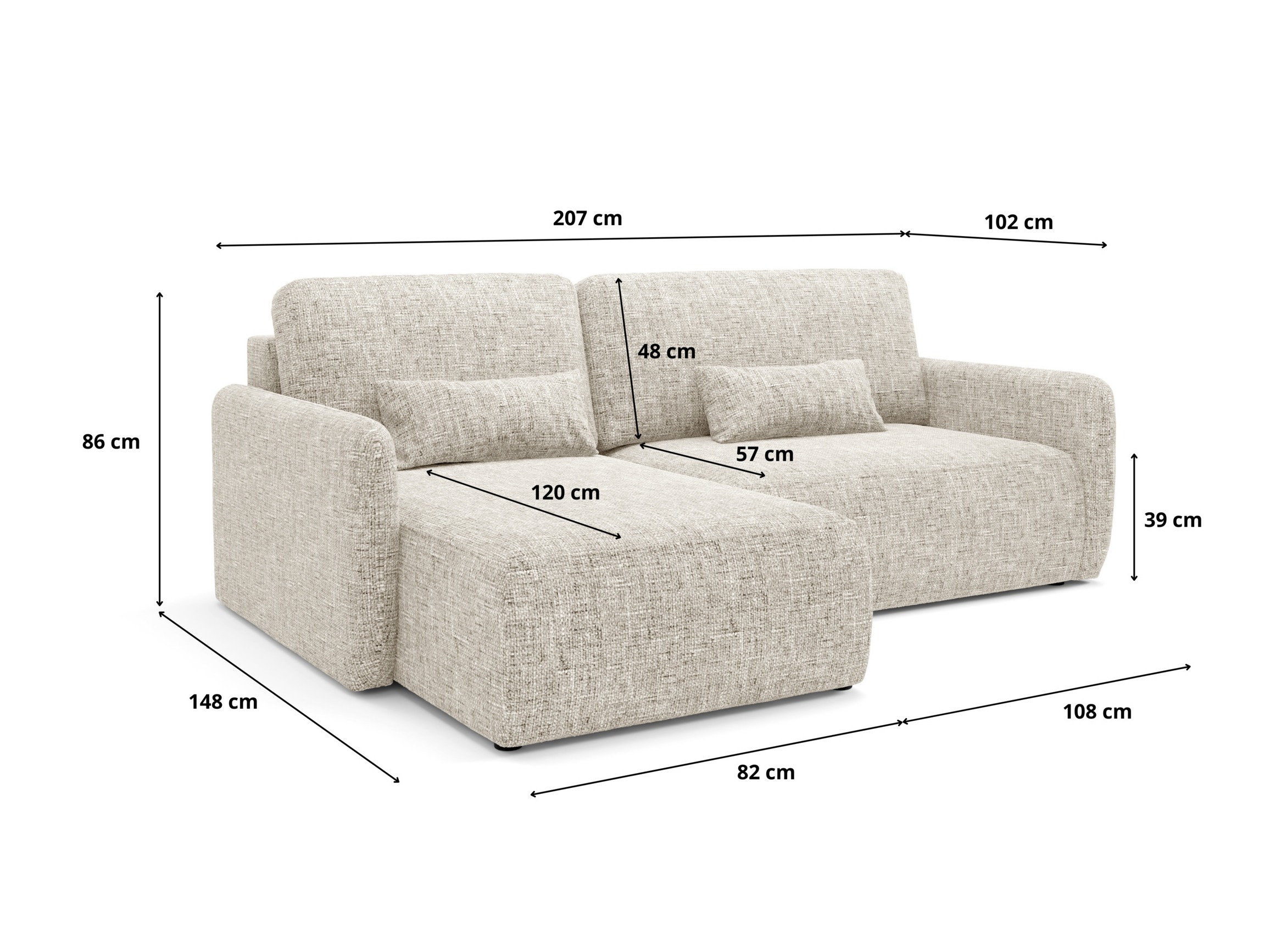 Ecksofa Franklin 107 (Imo 50)