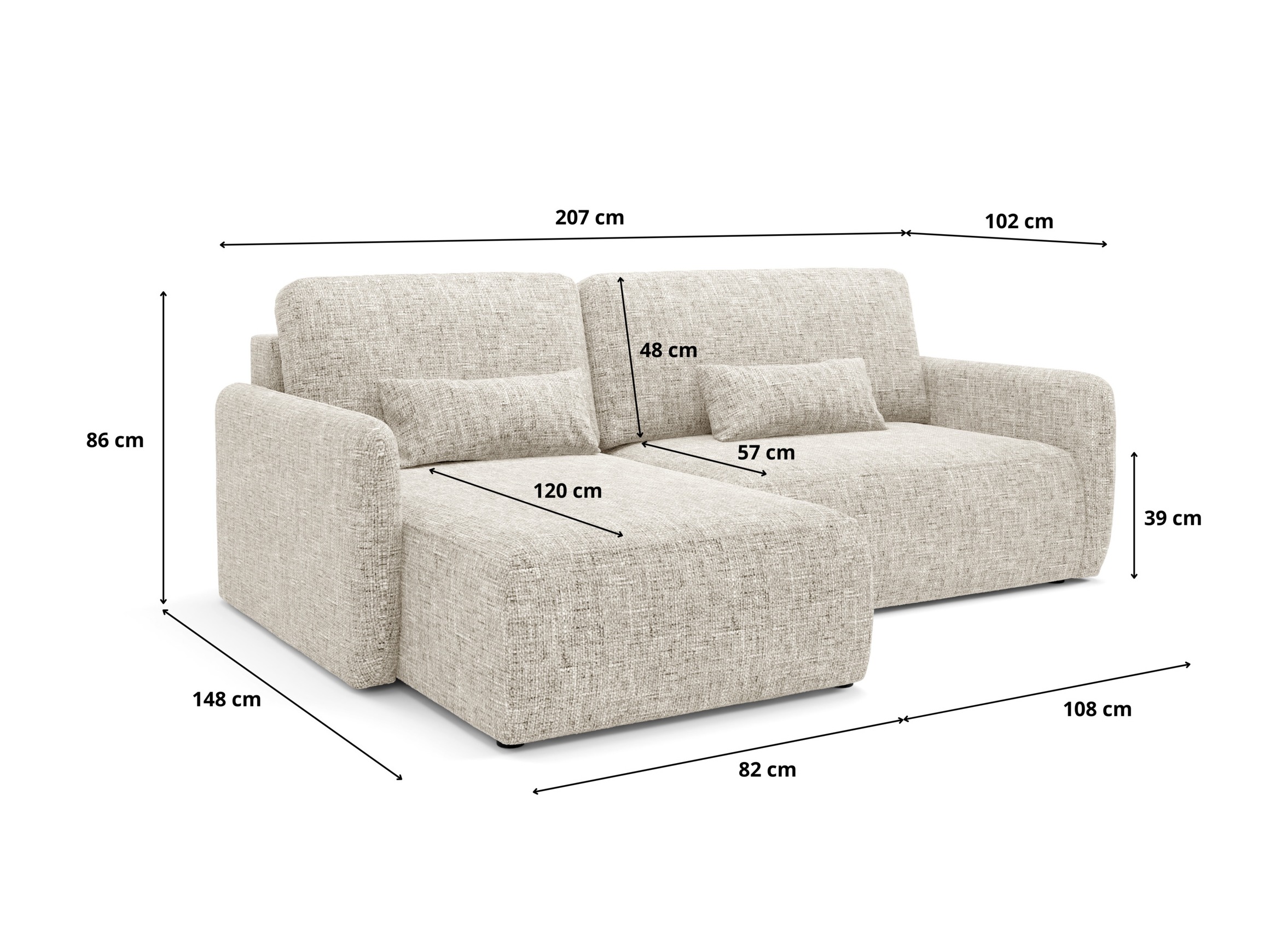 Ecksofa Franklin 107 (Imo 60)