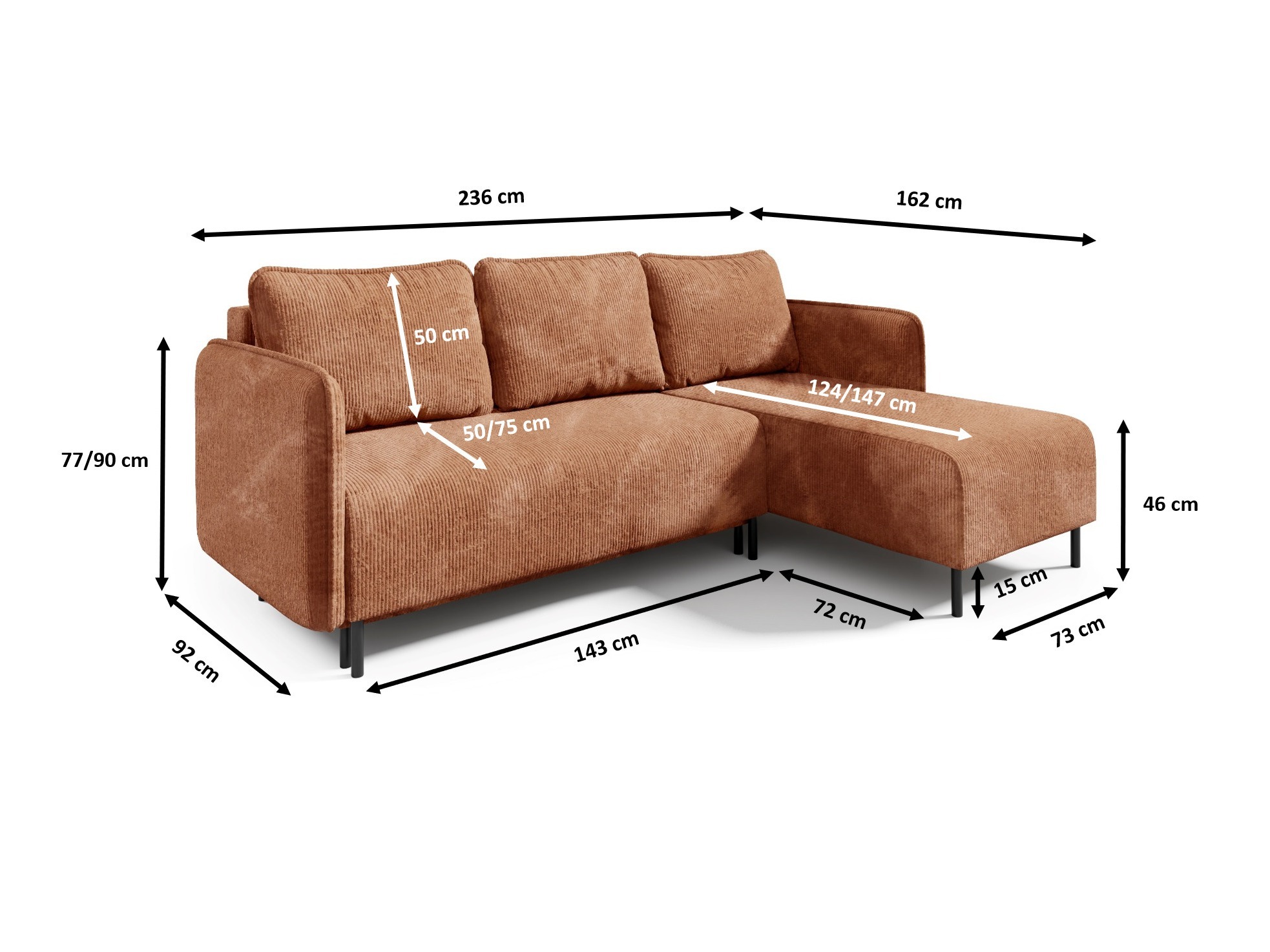 Ecksofa Franklin 123 (Poso 02)