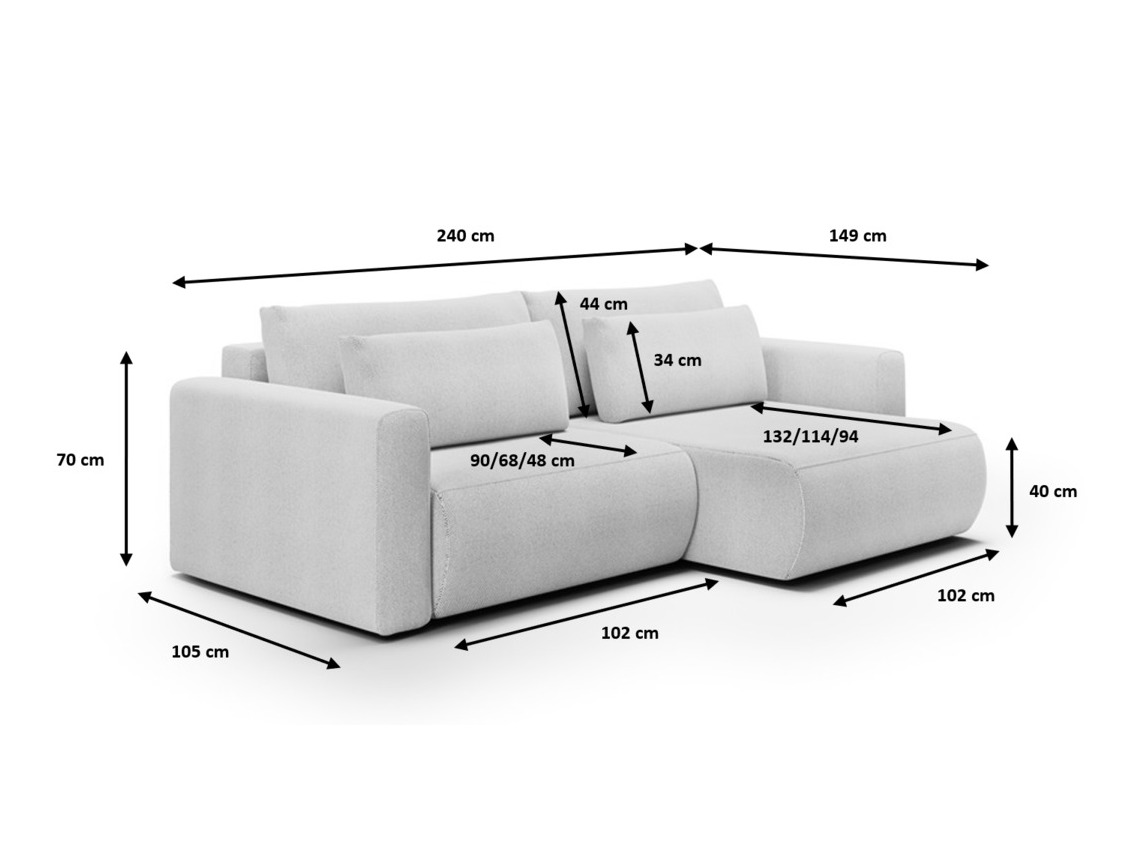 Ecksofa Franklin 125 (Curio 09)