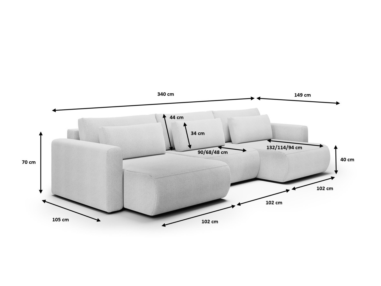 Ecksofa Franklin 126 (Curio 39)