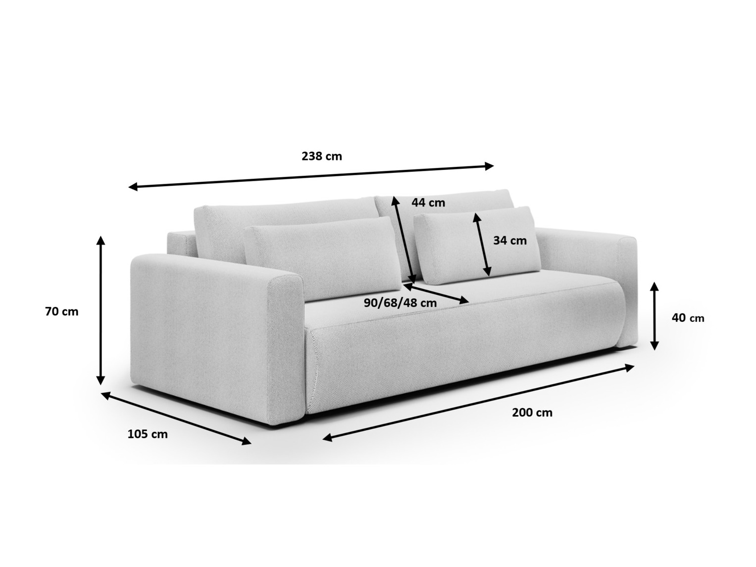 Schlafsofa Franklin 119 (Curio 09)