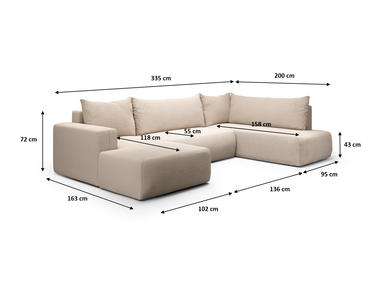 Ecksofa Lirdomo 101 (Aragon 03)