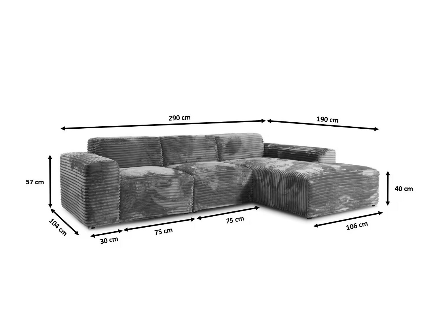 Ecksofa Franklin 137 (Tilia 90)