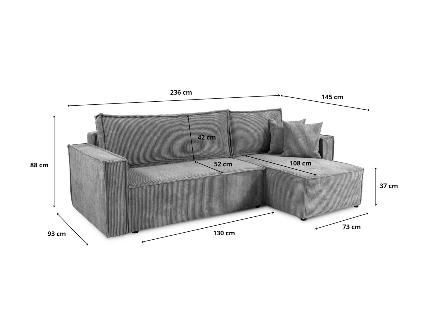 Ecksofa Franklin 147 (Poso 02)