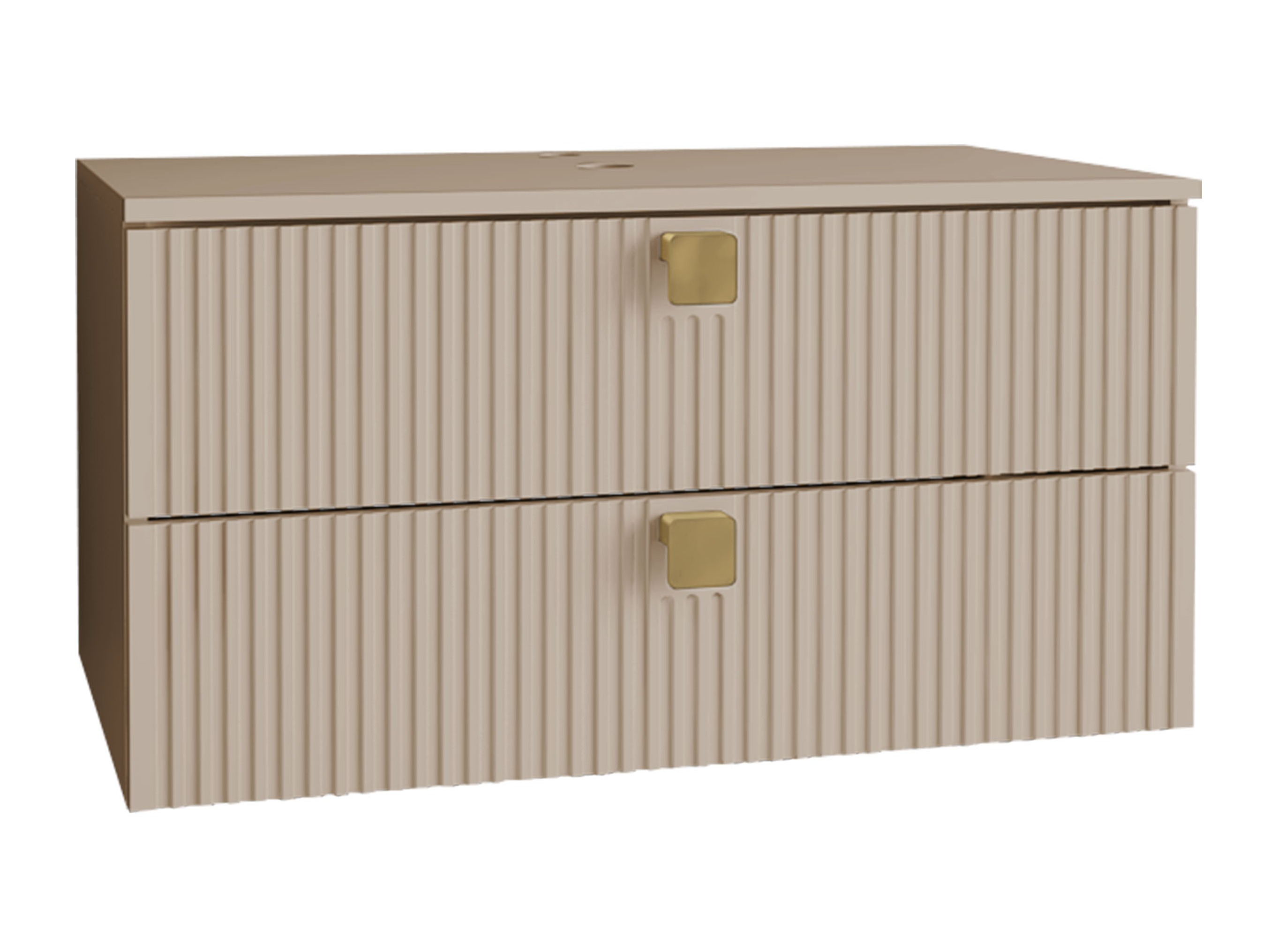 Hängeschrank für Waschbecken Panium (Hellbraun)