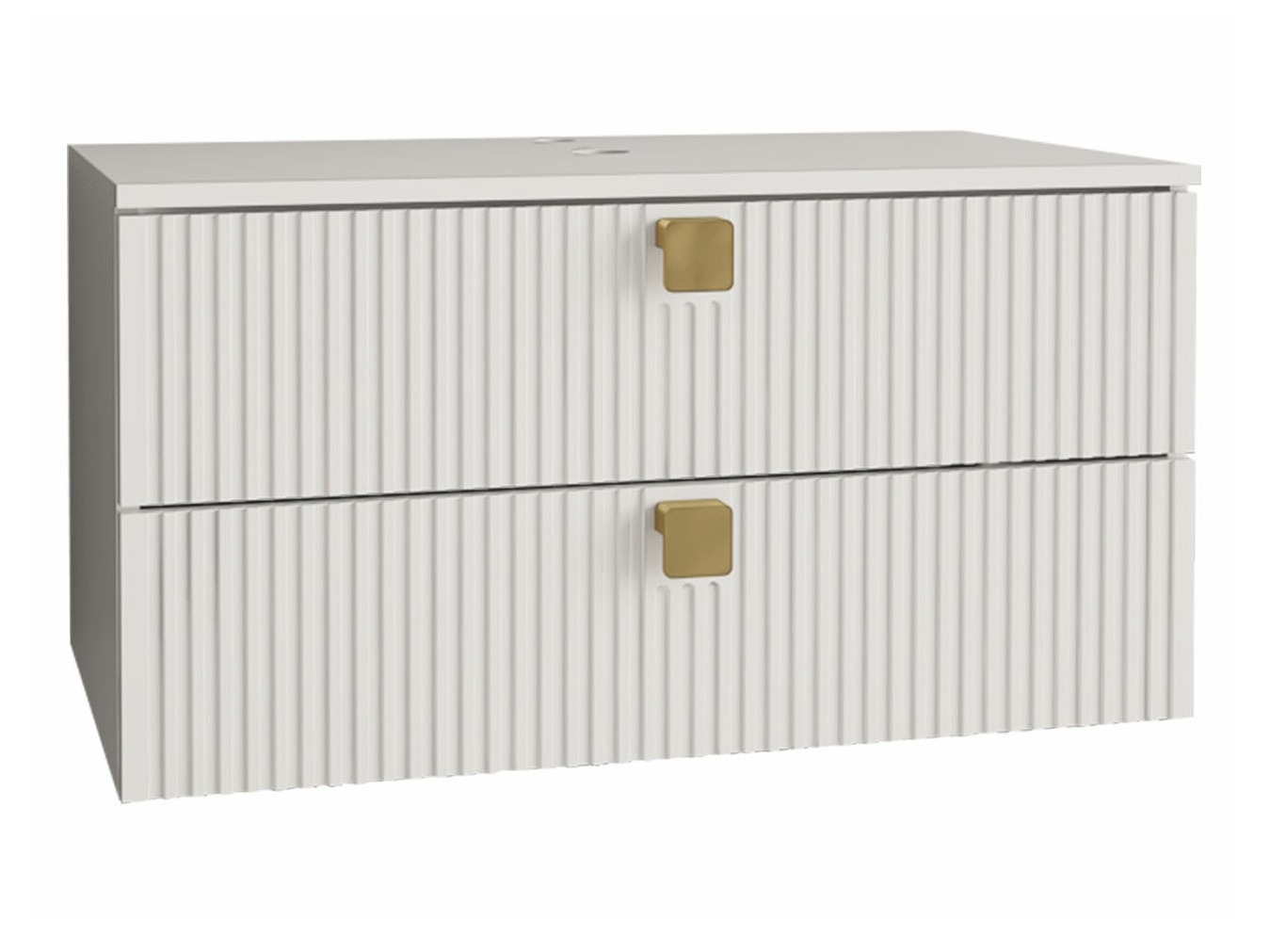 Hängeschrank für Waschbecken Panium (Weiss)