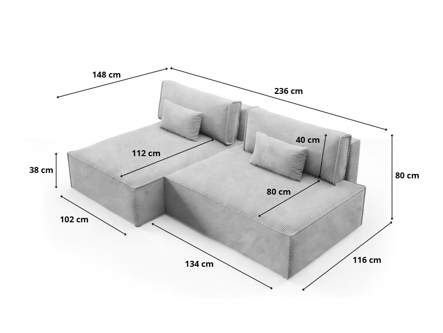 Ecksofa Franklin 154 (Poso 01)
