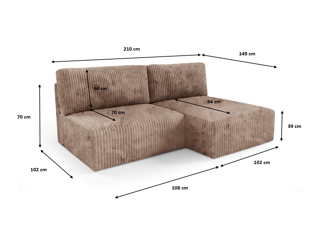Ecksofa Franklin 158 (Tilia 77)