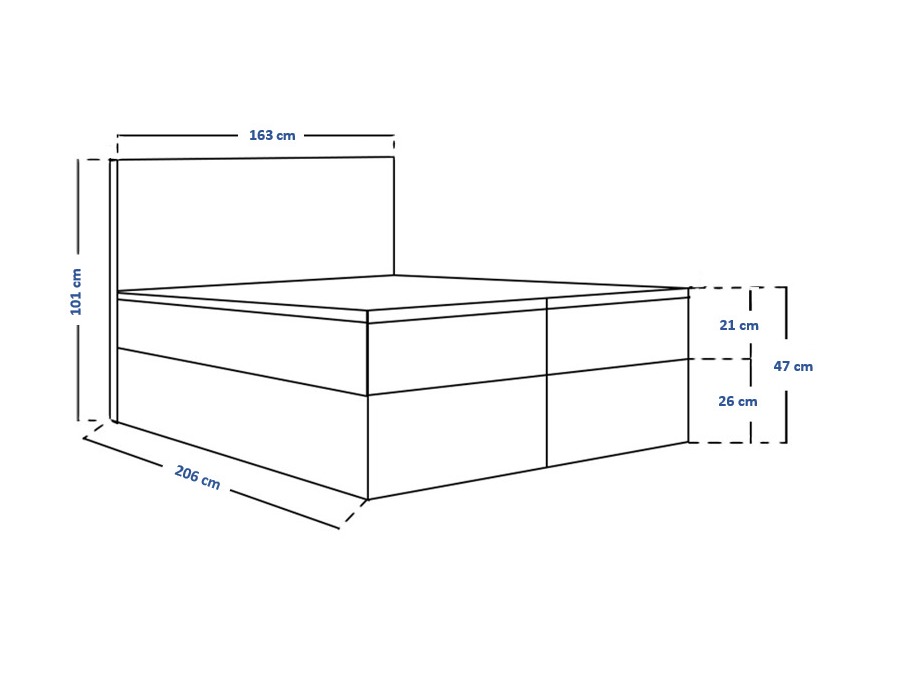 Boxspringbett Franklin 164 (Kronos 07)