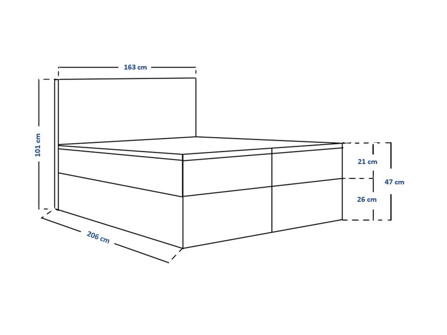 Boxspringbett Franklin 164 (Kronos 22)