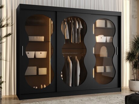 Kleiderschrank Hartford 534 (Schwarz)