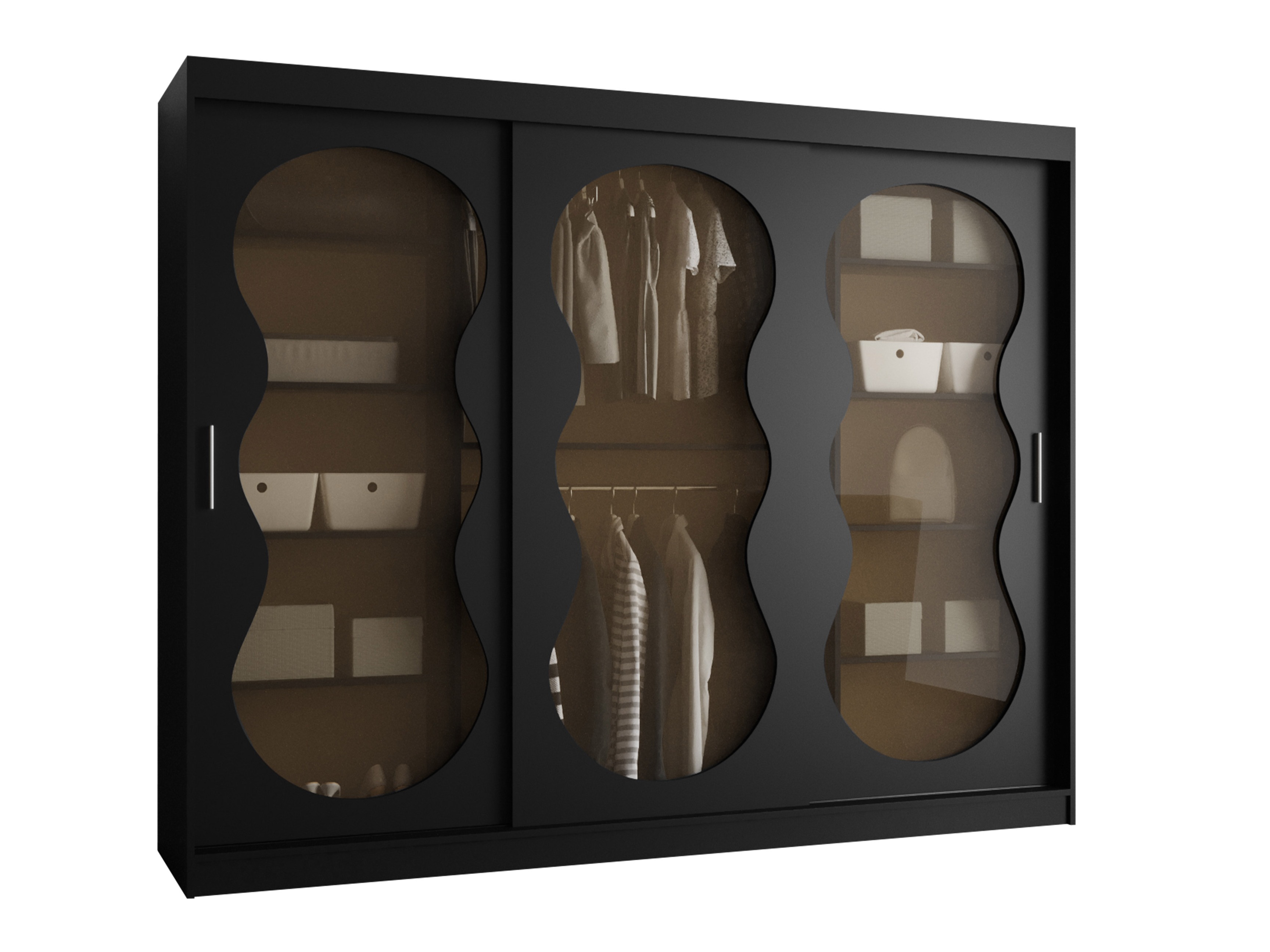 Kleiderschrank Hartford 534 (Schwarz)