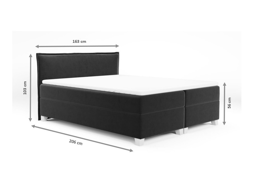 Boxspringbett Franklin 165 (Kronos 22)