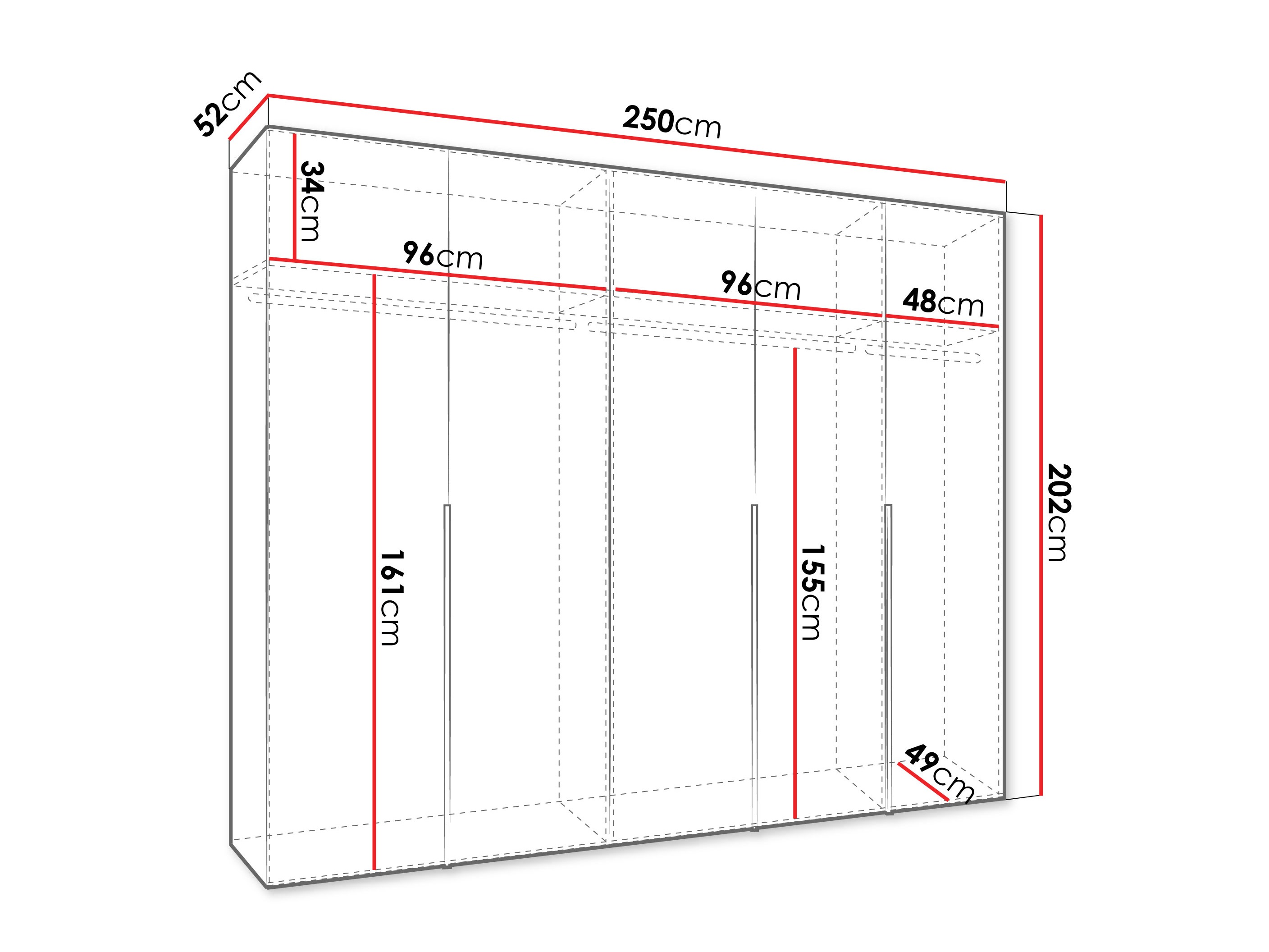 Kleiderschrank Hartford 538 (Artisan-Eiche)
