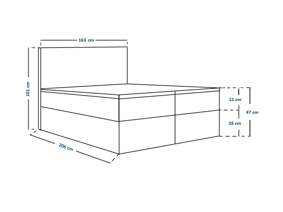 Boxspringbett Franklin 167 (Sawana 05)