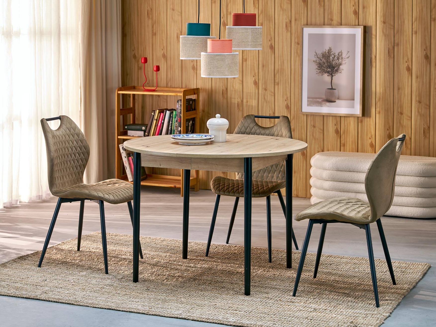 Stuhl Houston 2069 (Beige + Schwarz)