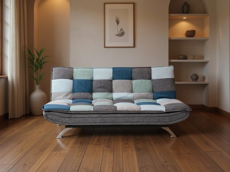 Schlafsofa Norsica 228 (Grau + Blau)