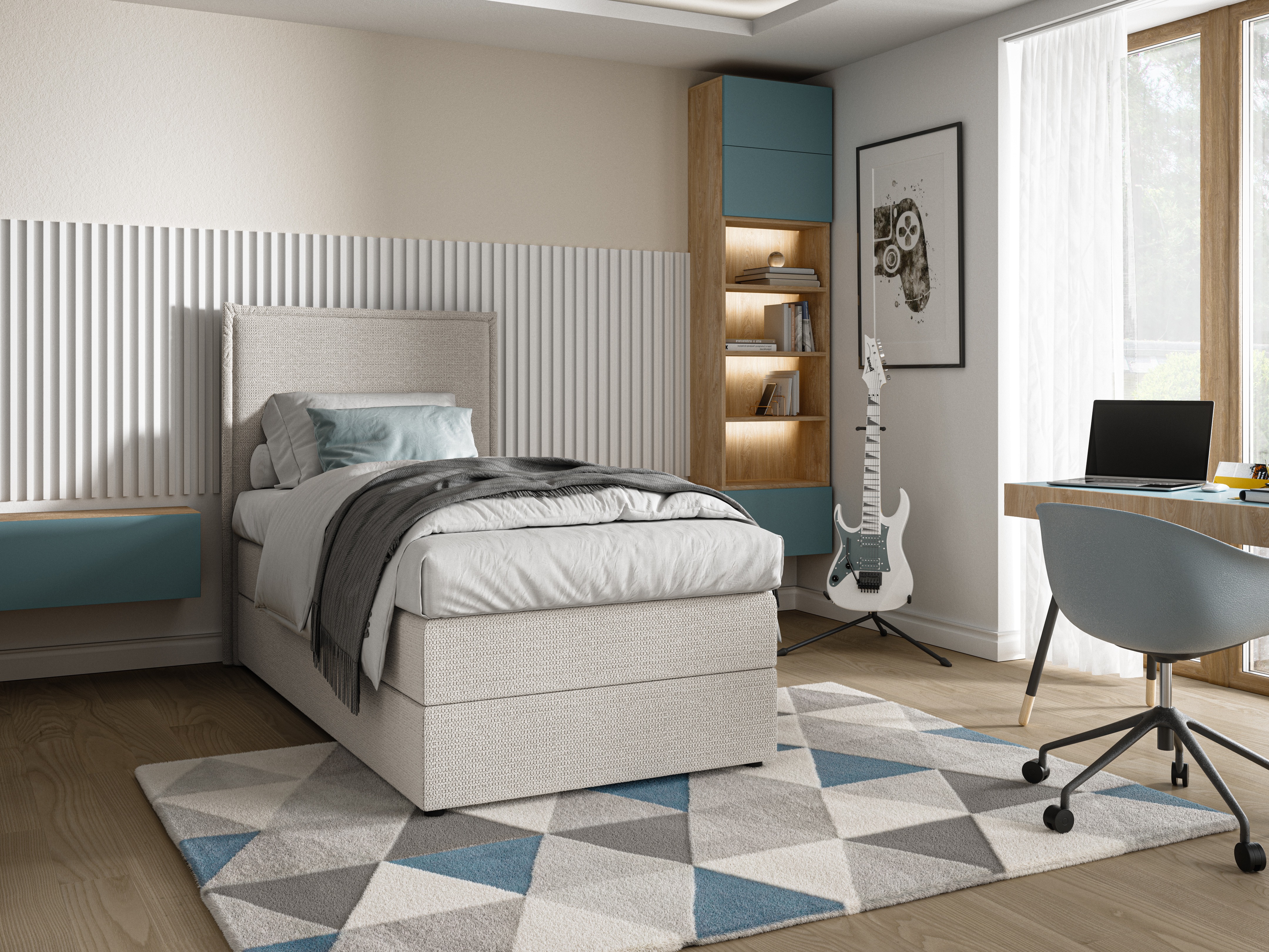 Boxspringbett Franklin 176 (Aragon 01)
