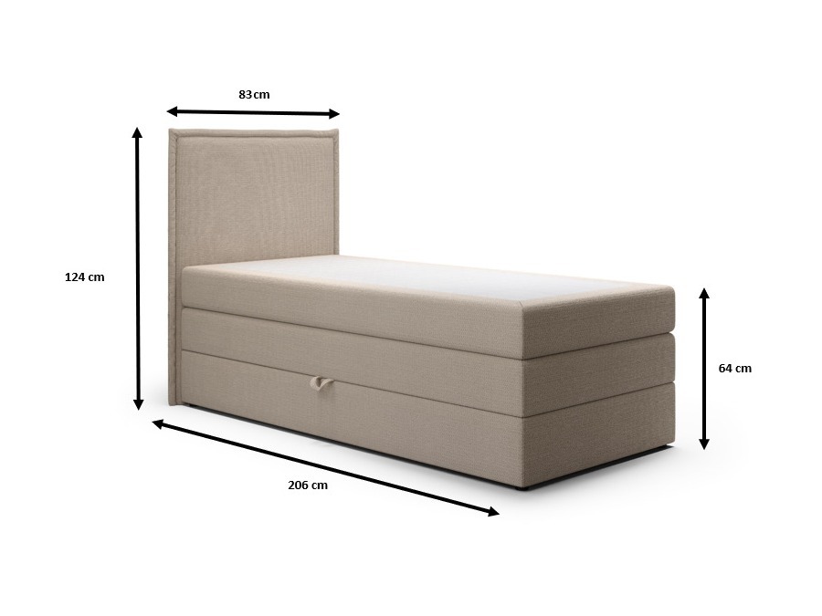 Boxspringbett Franklin 176 (Aragon 93)