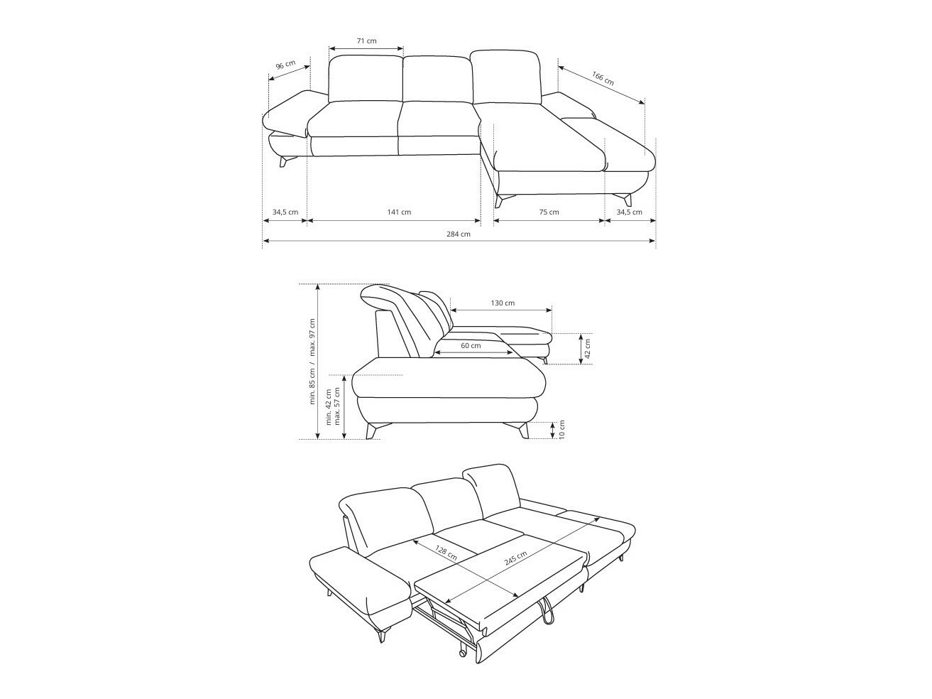 Ecksofa Kingston 190 (Loft 23)