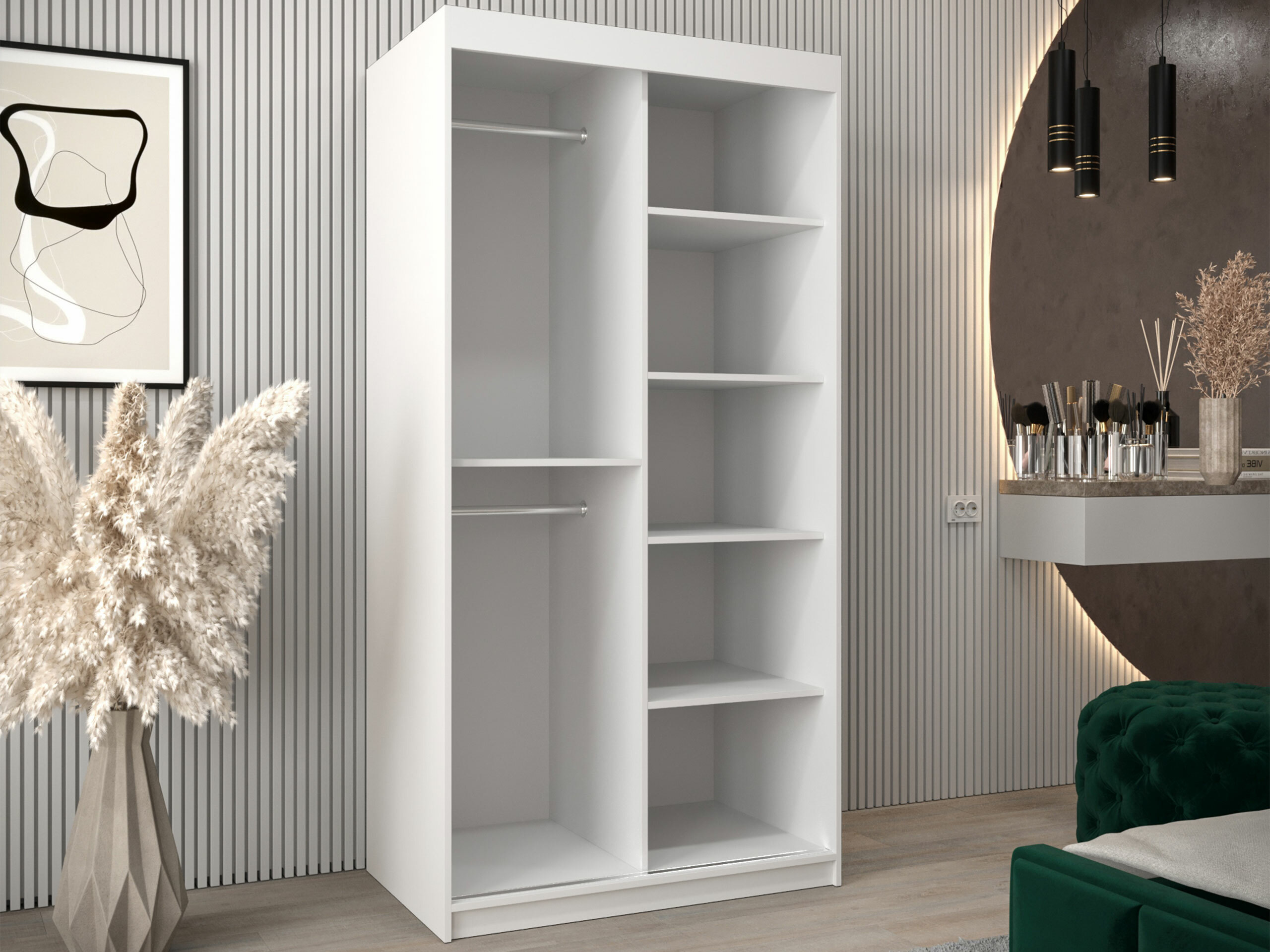 Kleiderschrank Hartford 576 (Weiss)