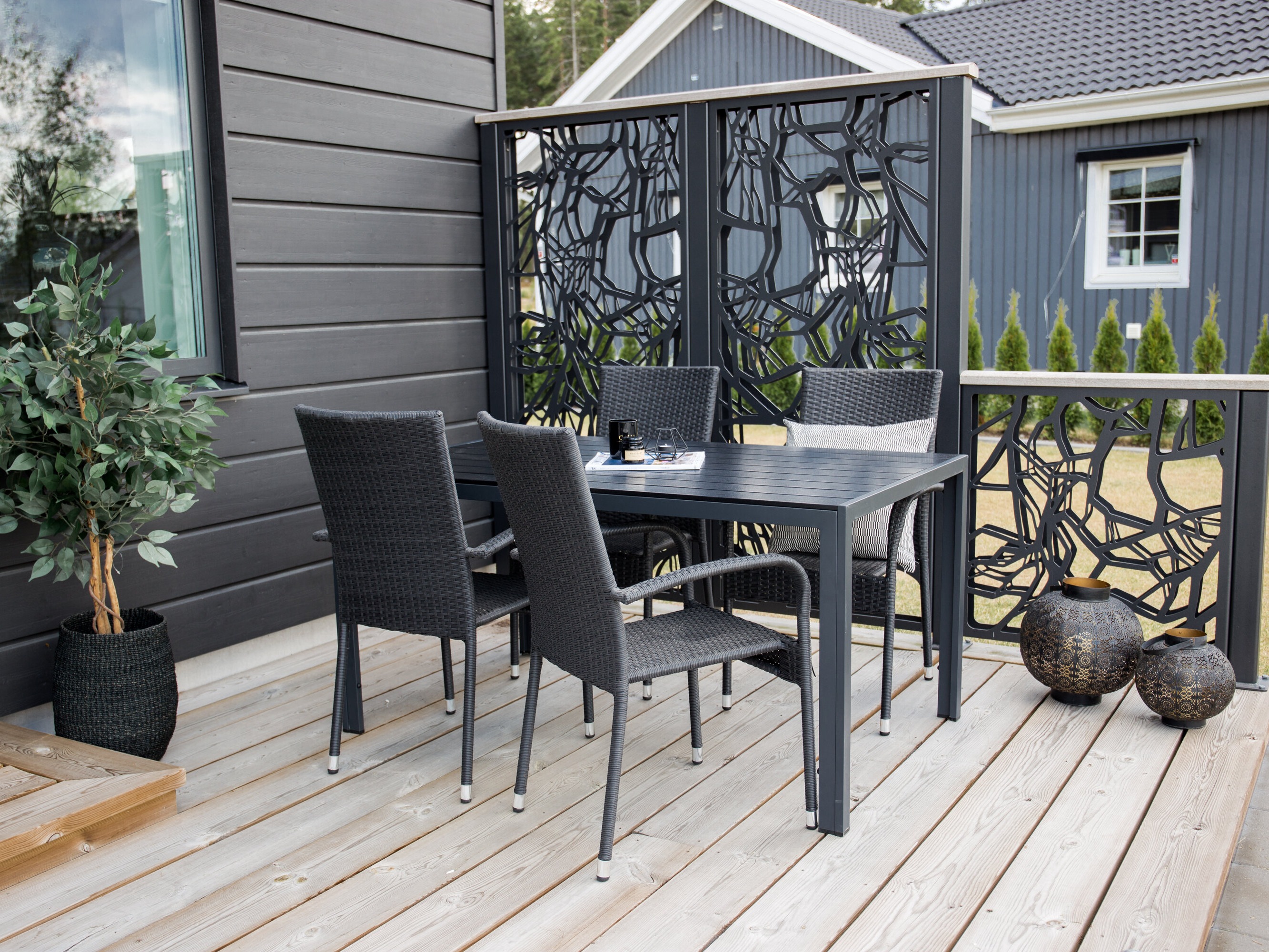 Gartenstuhl Dallas 736 (Schwarz)