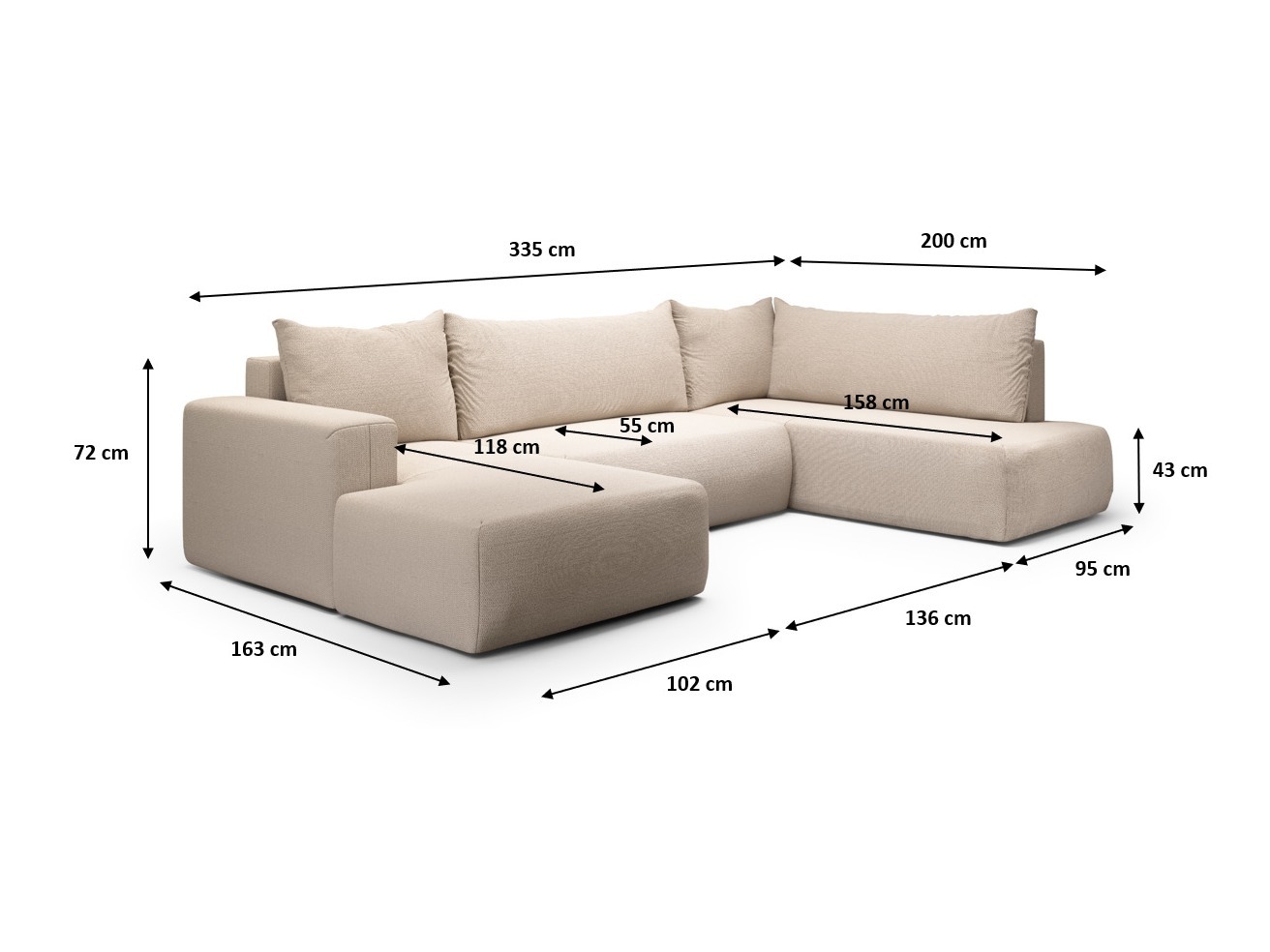 Ecksofa Lirdomo 101 (Aragon 79)