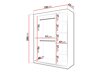 Kleiderschrank Hartford 575 (Schwarz)