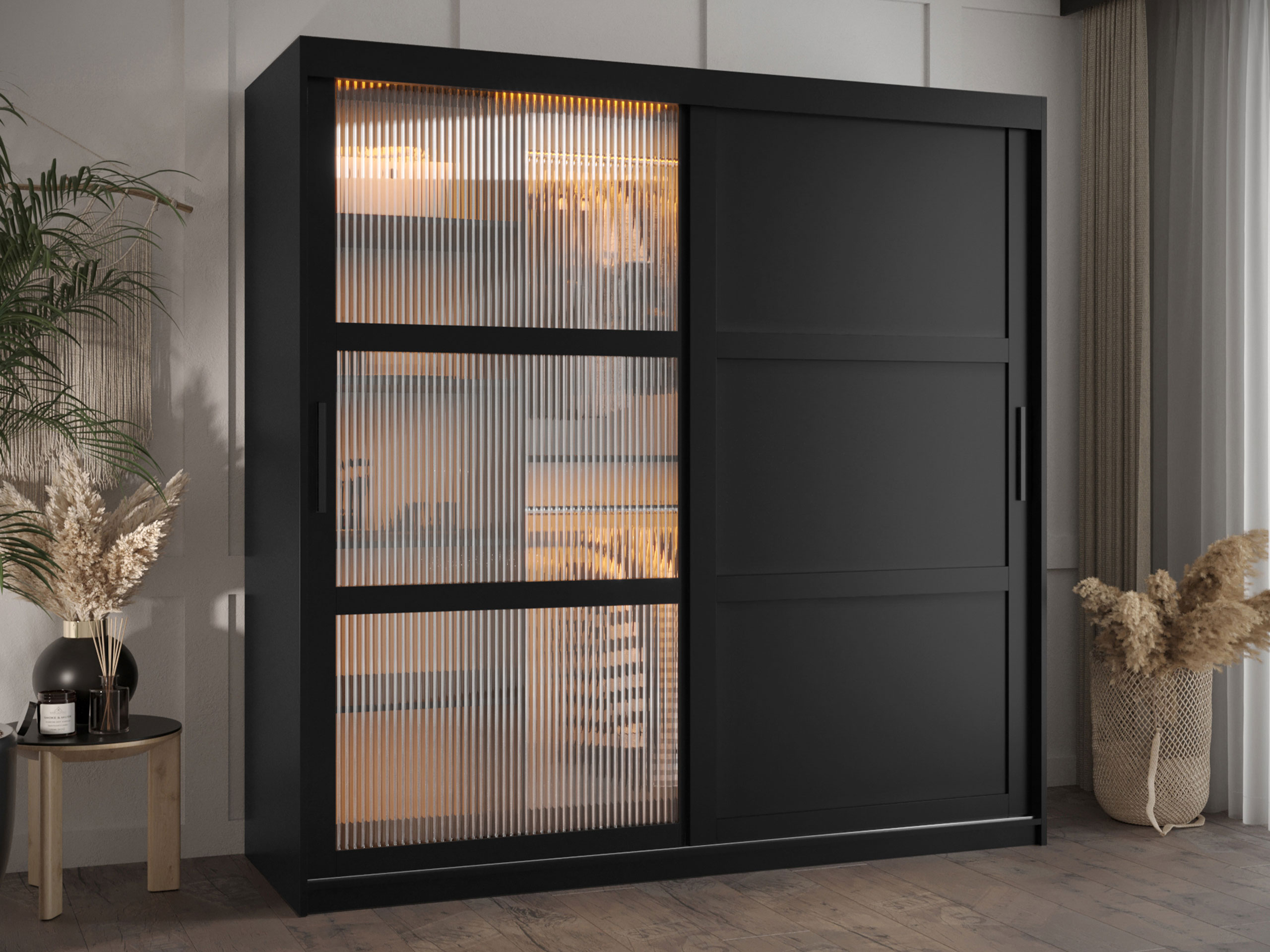 Kleiderschrank Hartford 577 (Schwarz)
