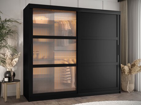 Kleiderschrank Hartford 577 (Schwarz)