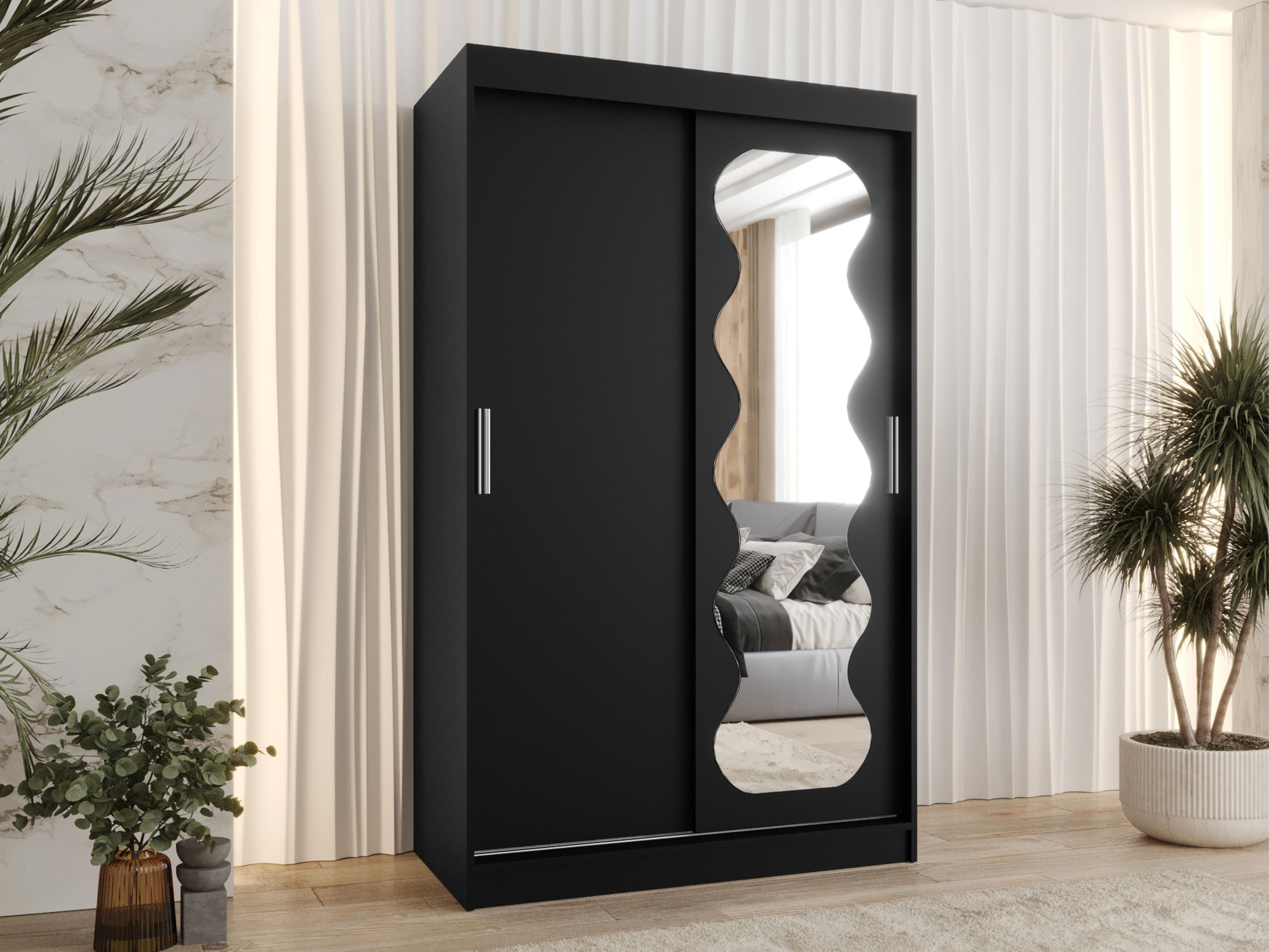Kleiderschrank Hartford 578 (Schwarz)