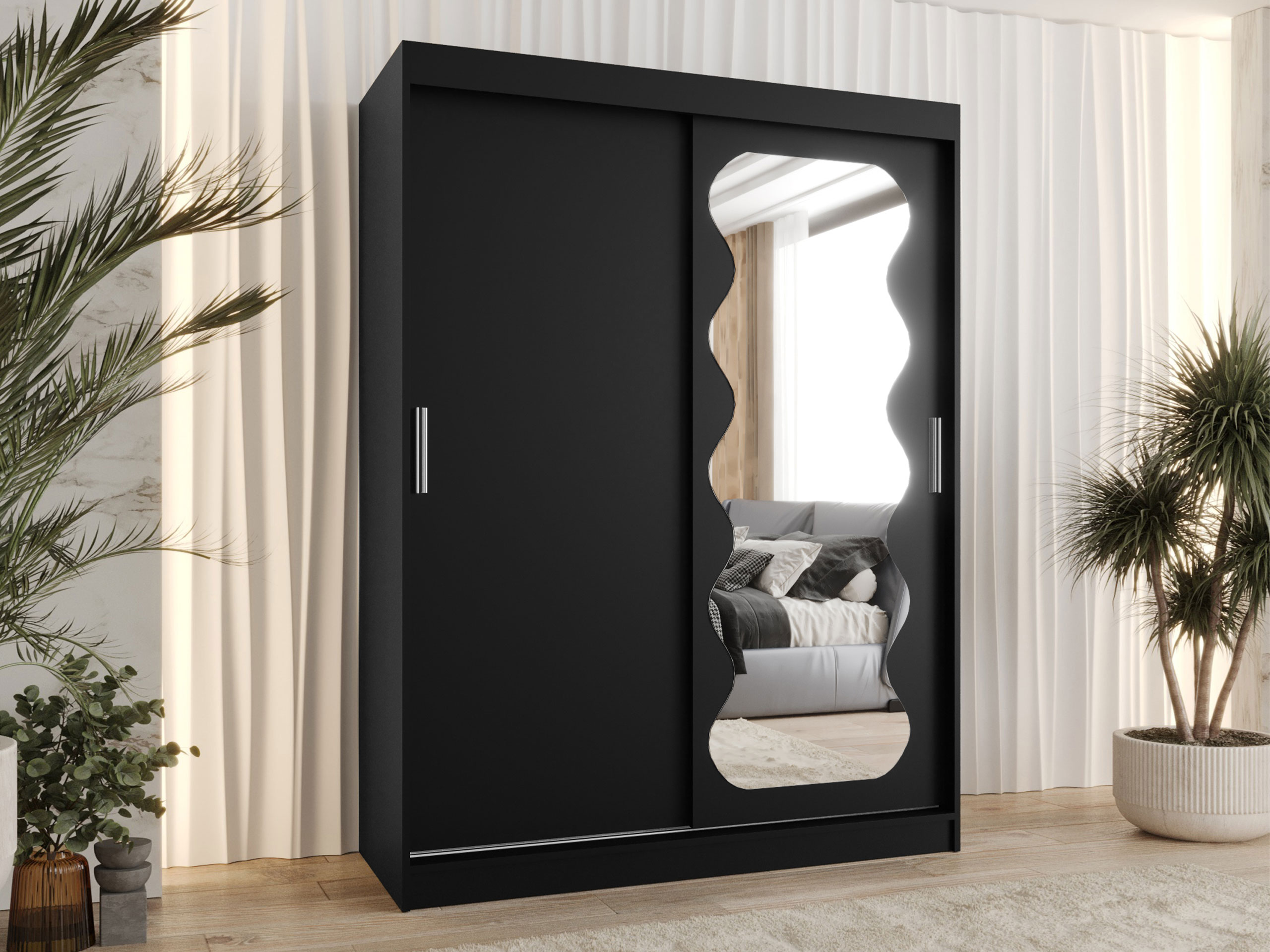 Kleiderschrank Hartford 578 (Schwarz)